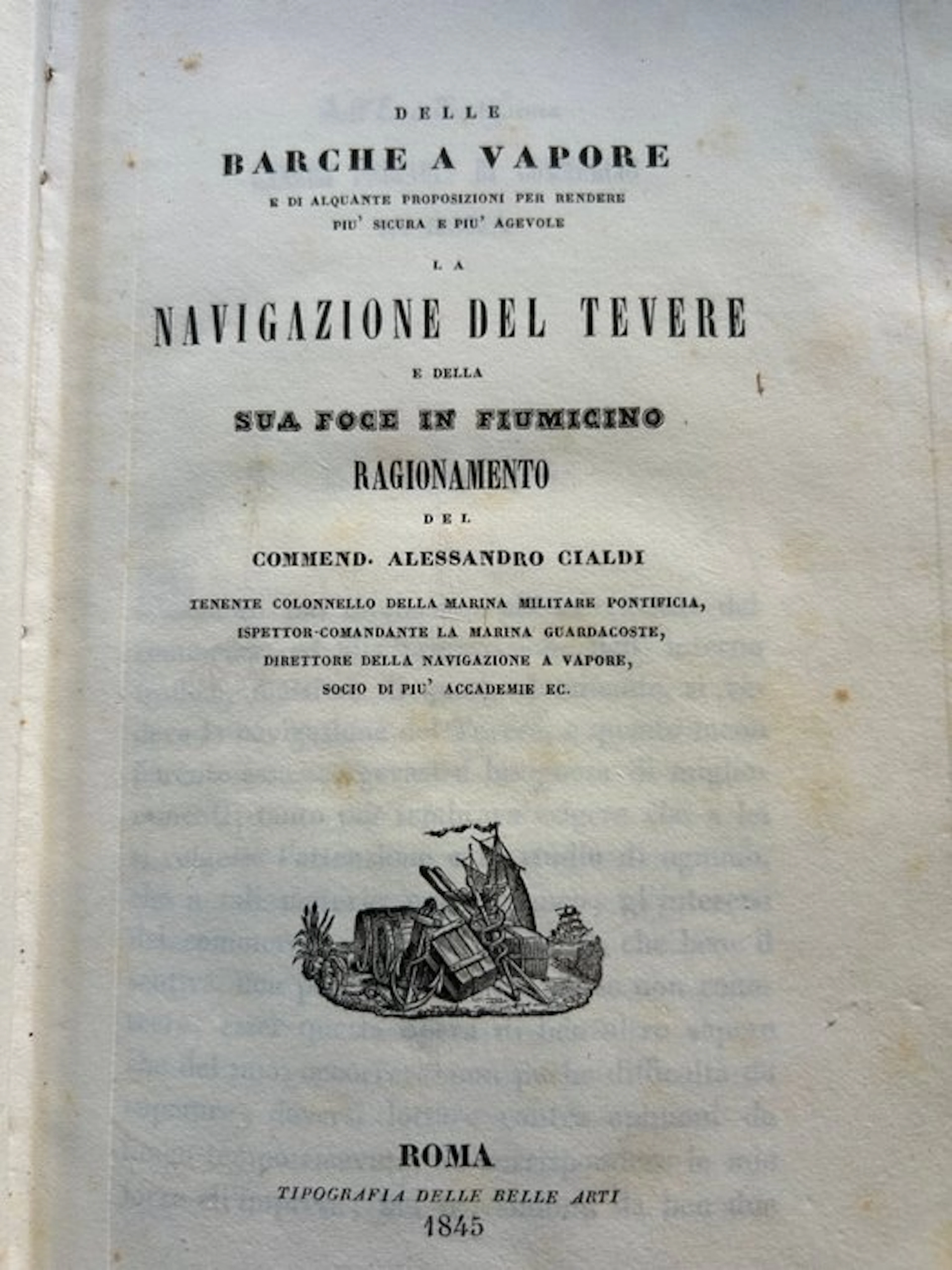 Alessandro Cialdi (1807-1887) - Delle Barche a Vapore e...