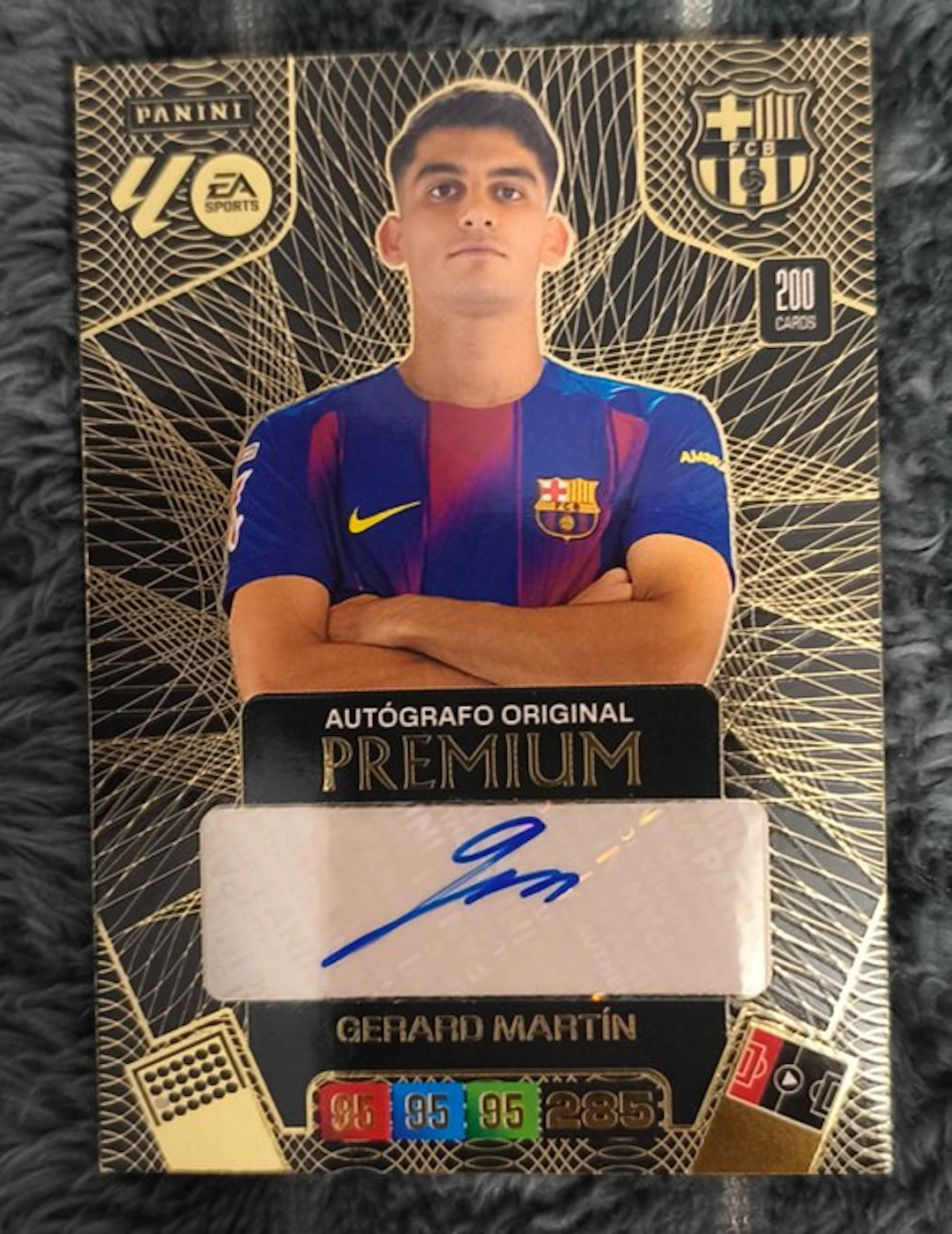 Panini - 1 Card - Adrenalyn XL Autographed card, Foil