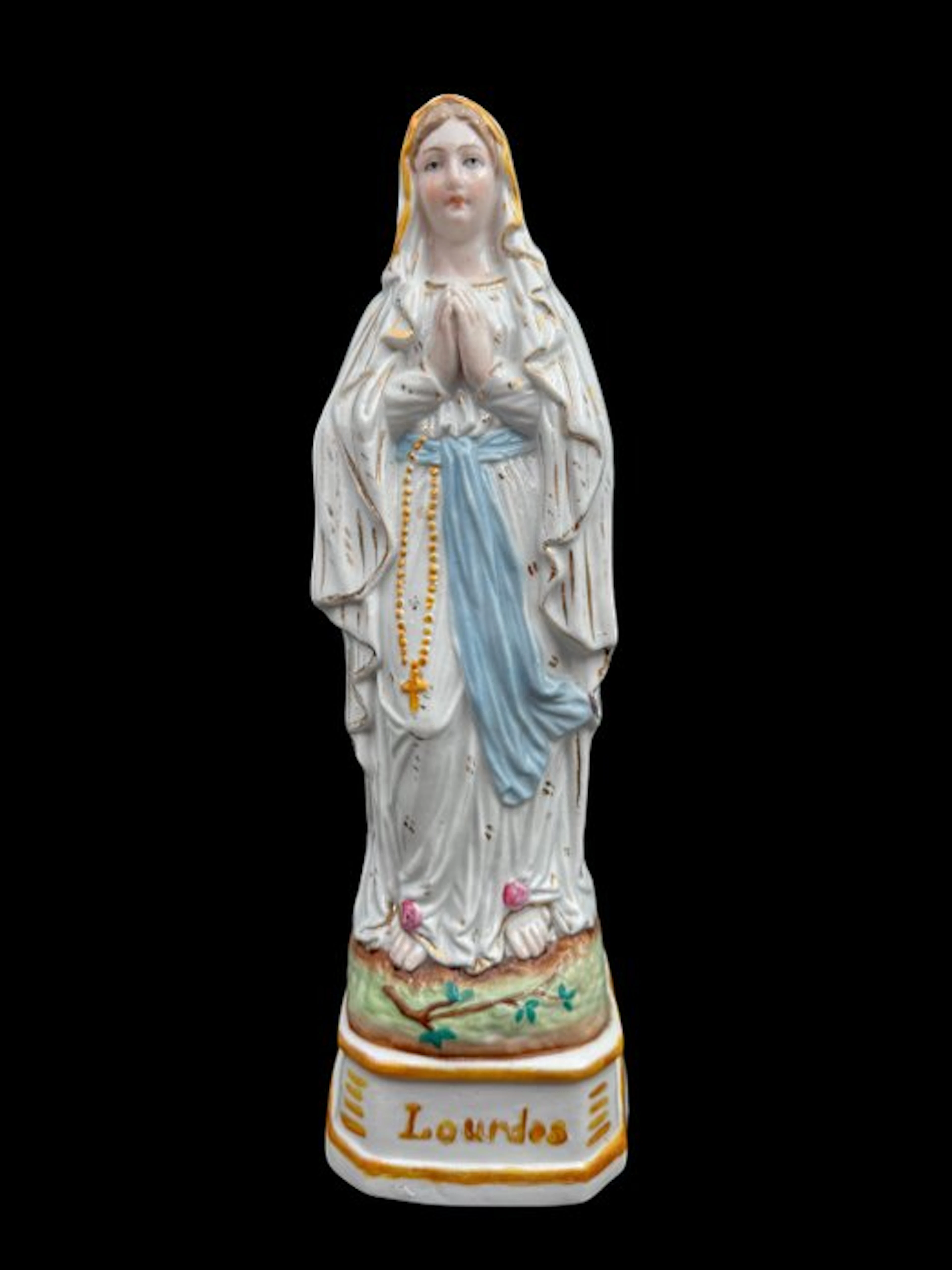 Figurine - Onze Lieve Vrouw van Lourdes - 28 cm - Porcelain