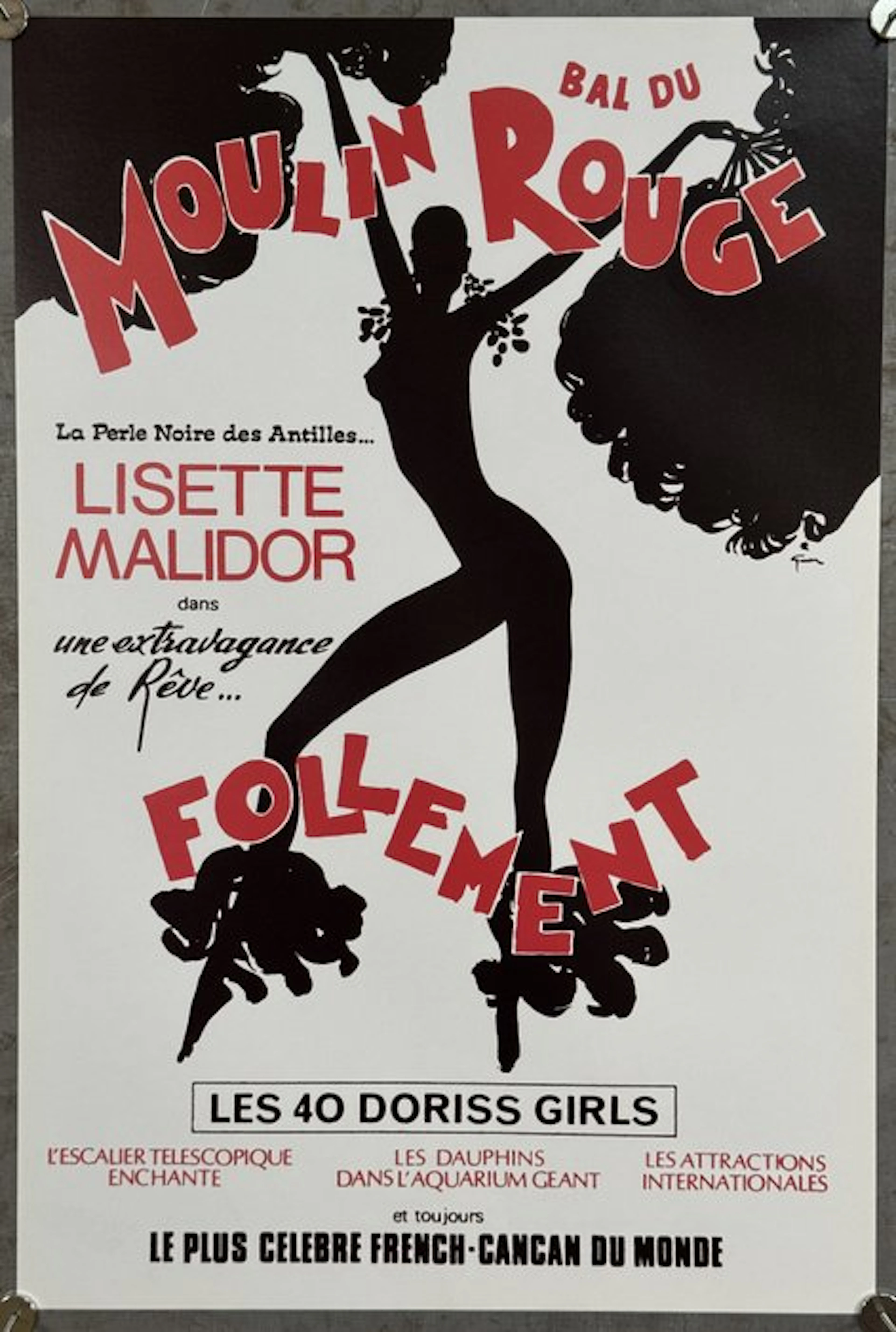 René Gruau - Bal du Moulin Rouge “Follement