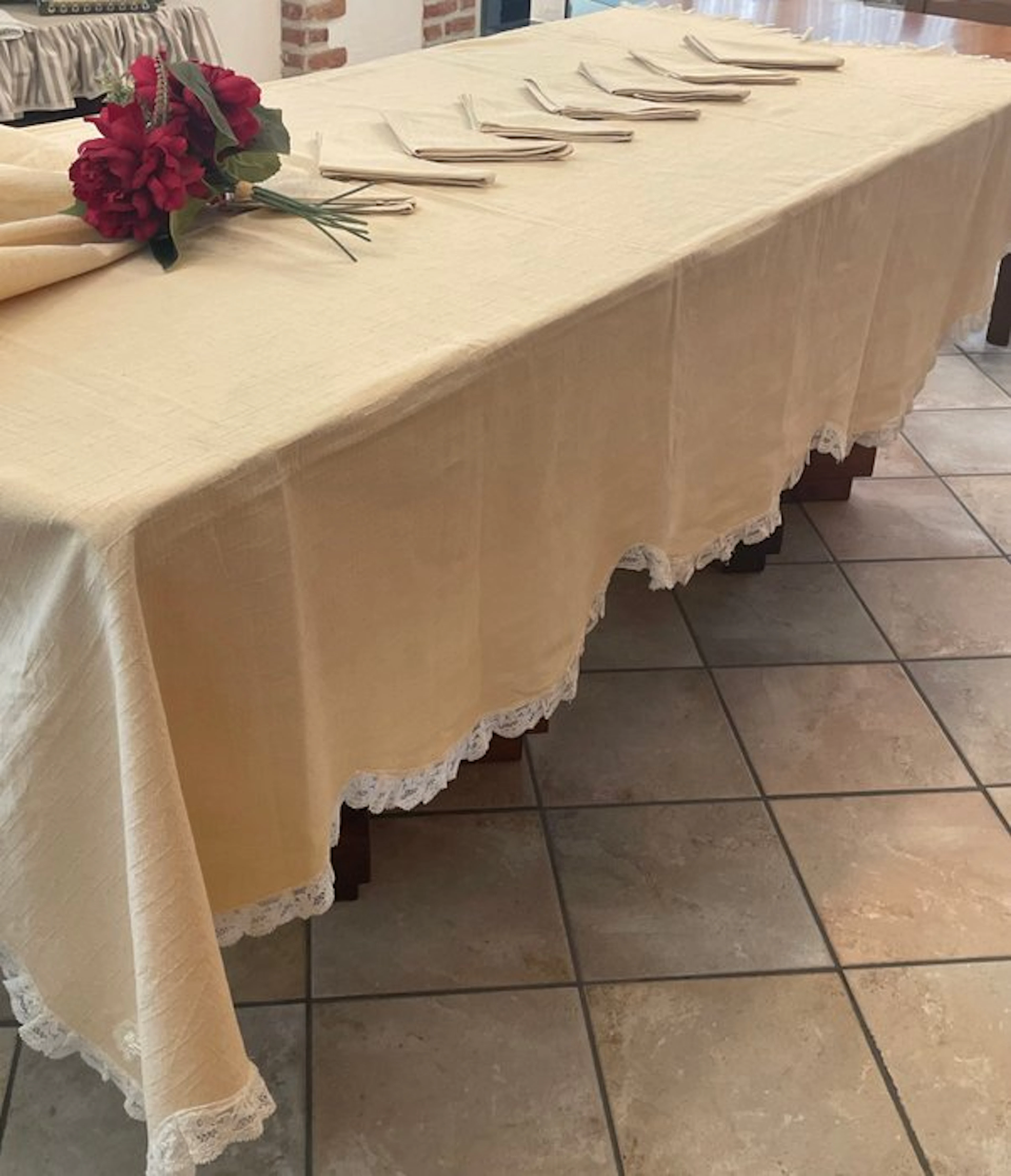 Nazareno Gabrielli - Tablecloth (9) - 2.45 cm - 1.53 cm - tablecloth