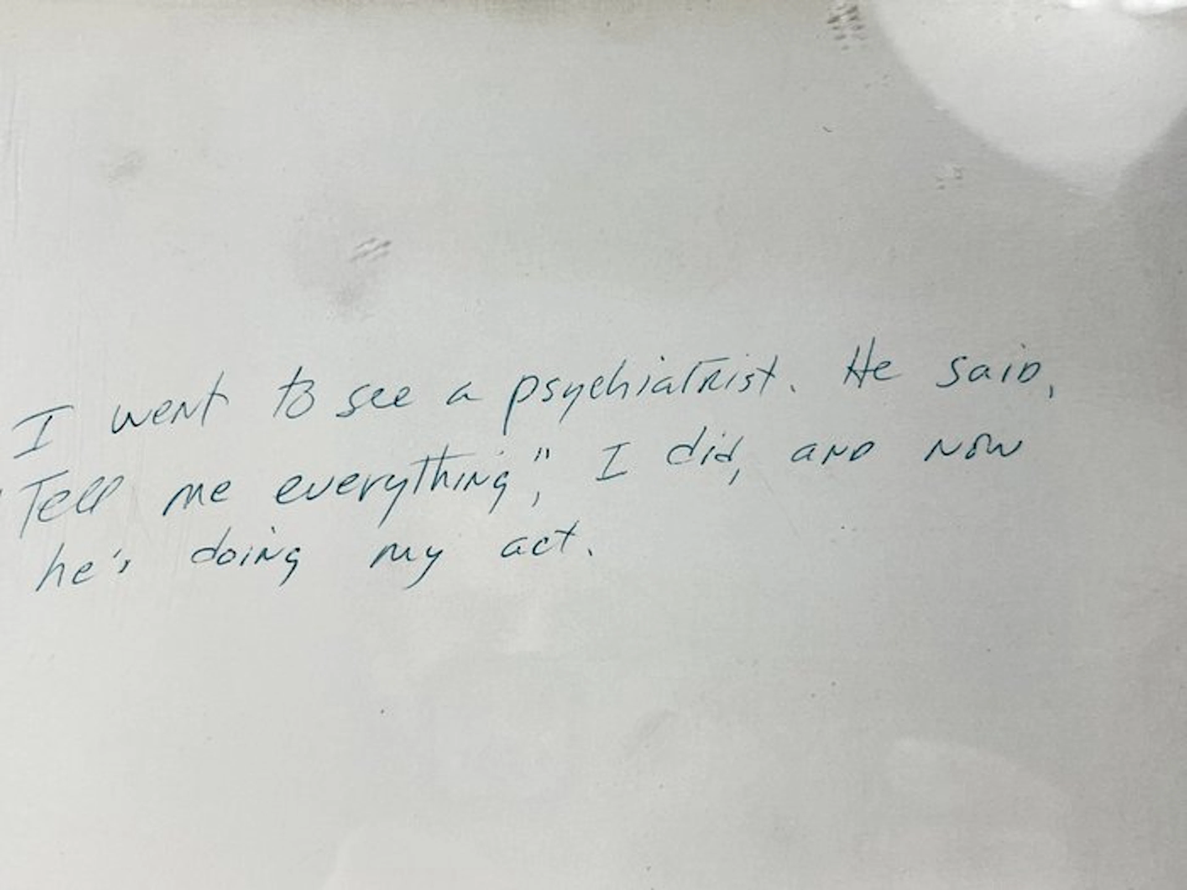 Richard Prince (1949) - I went to see a psychiatrist