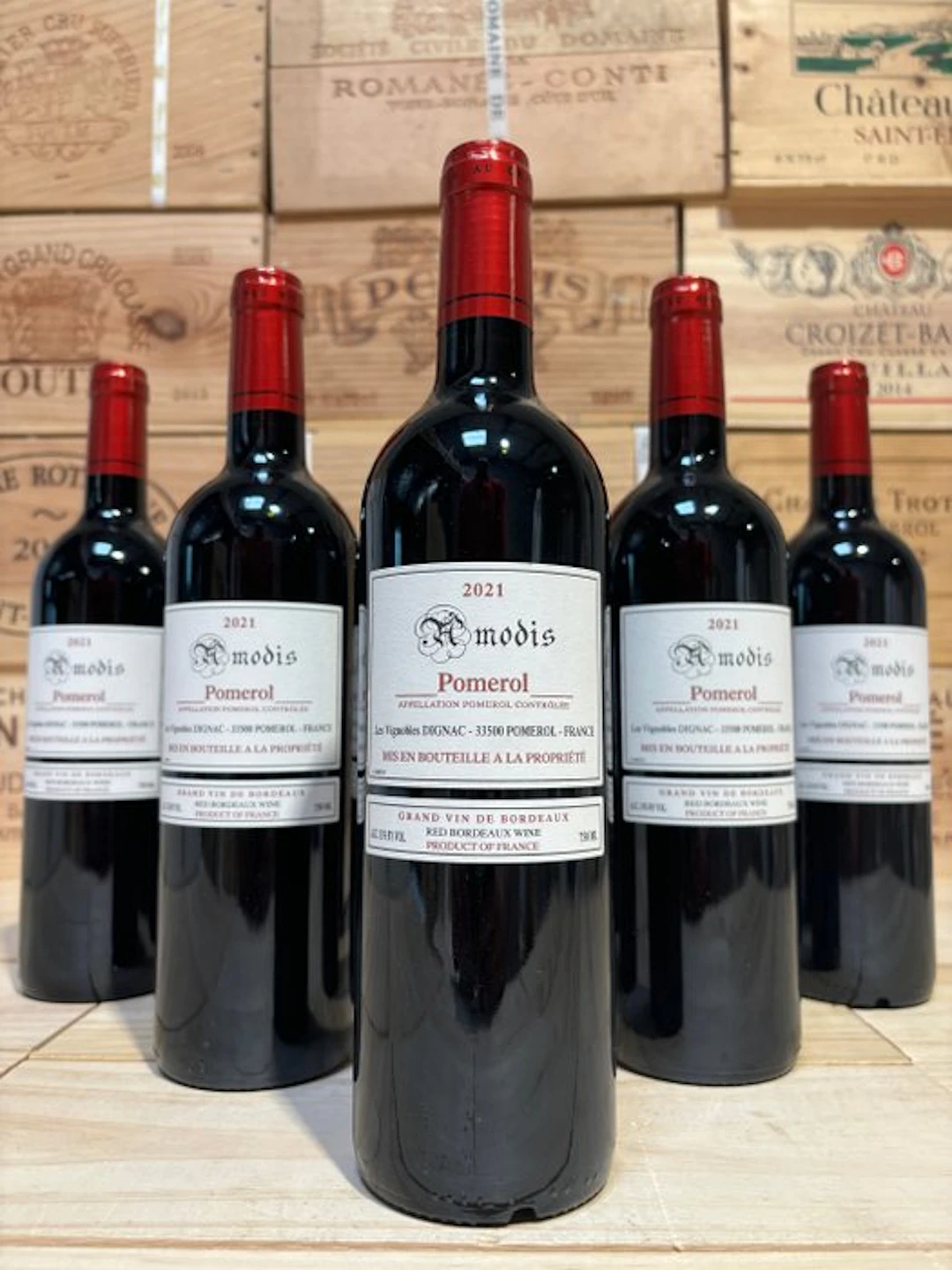 2021 Les Grands Sillons, Cuvée Amodis - Pomerol - 6 Bottles (0.75L)