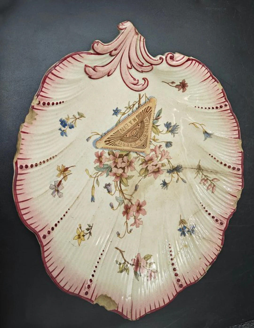 Sarreguemines - Plate - Righi - Earthenware - Righi advertising board