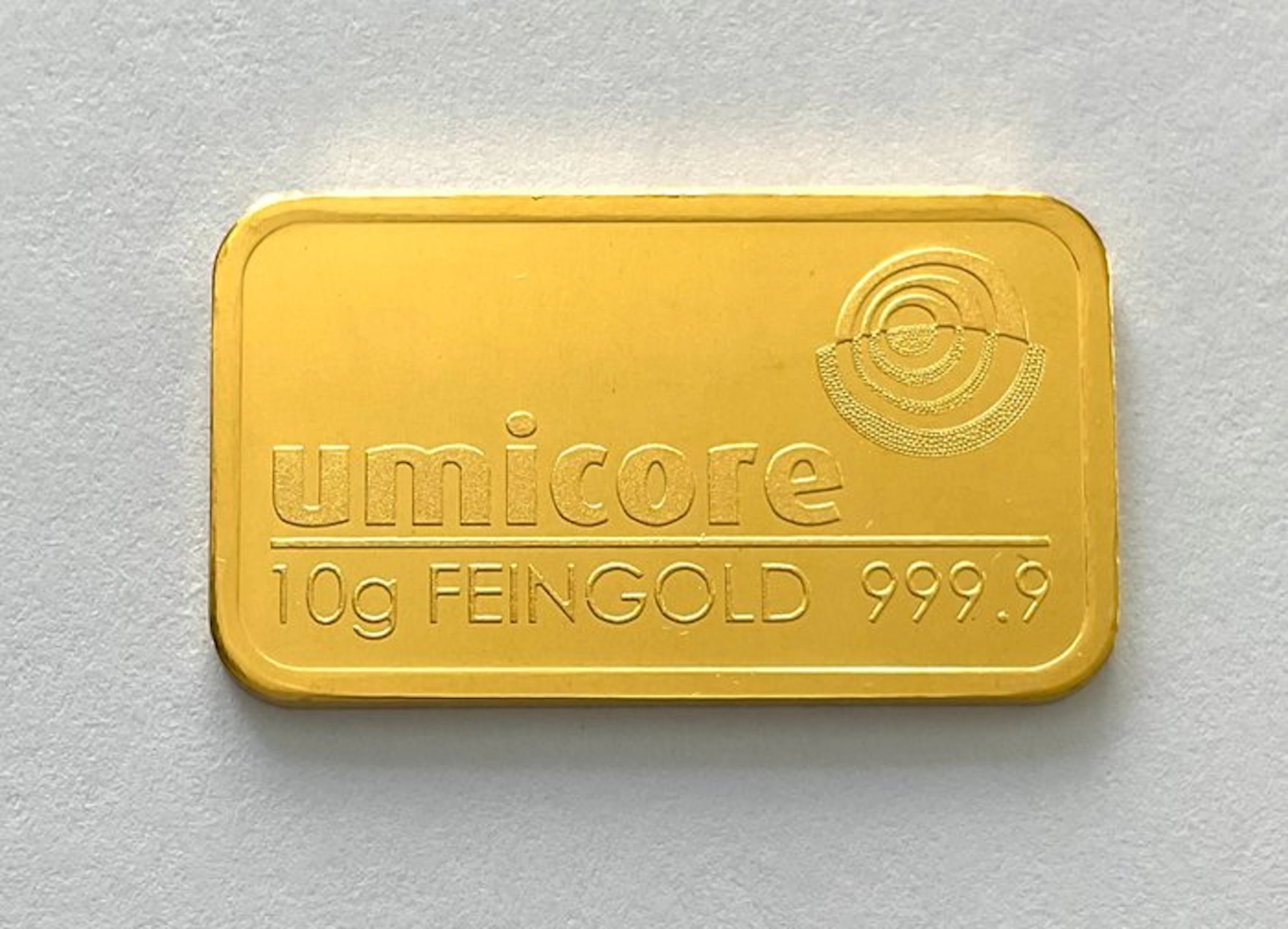 10 grams - Gold .999 - Umicore, Belgium