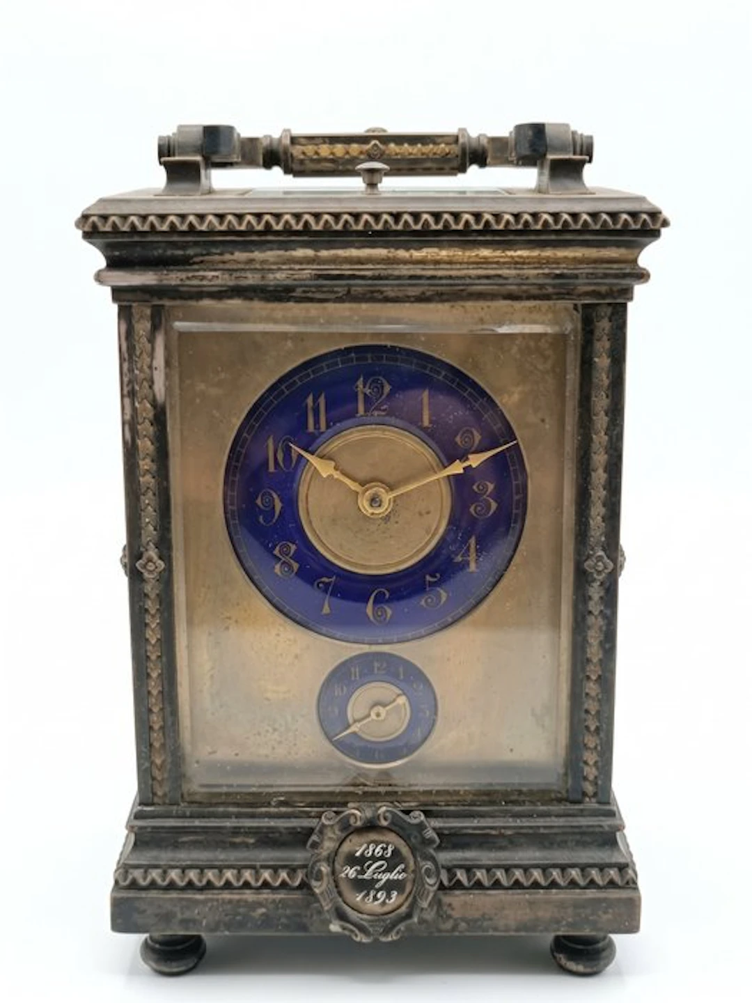 Clock - Antique Metal - 1850-1900