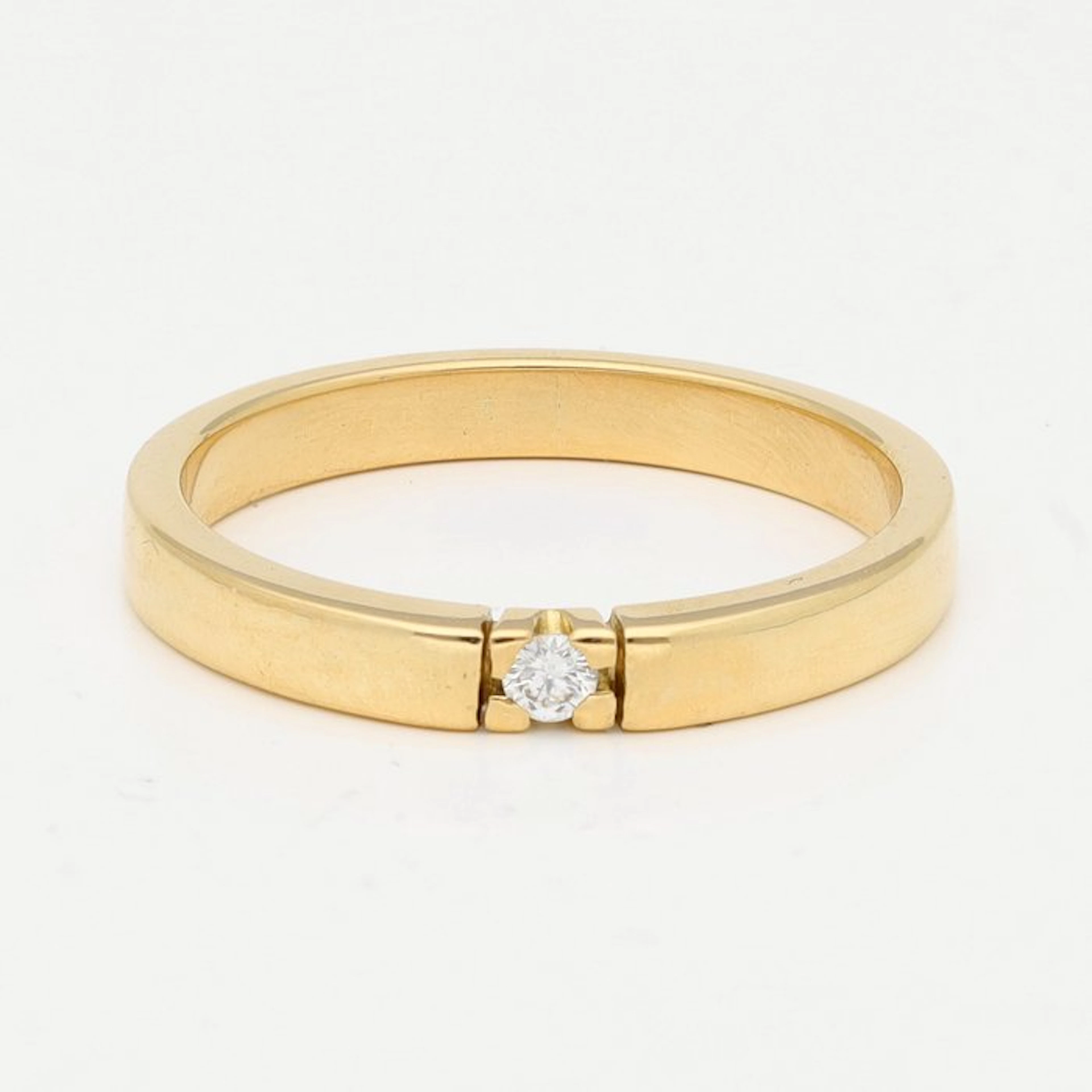 Ring - 18 kt. Yellow gold Diamond (Natural)