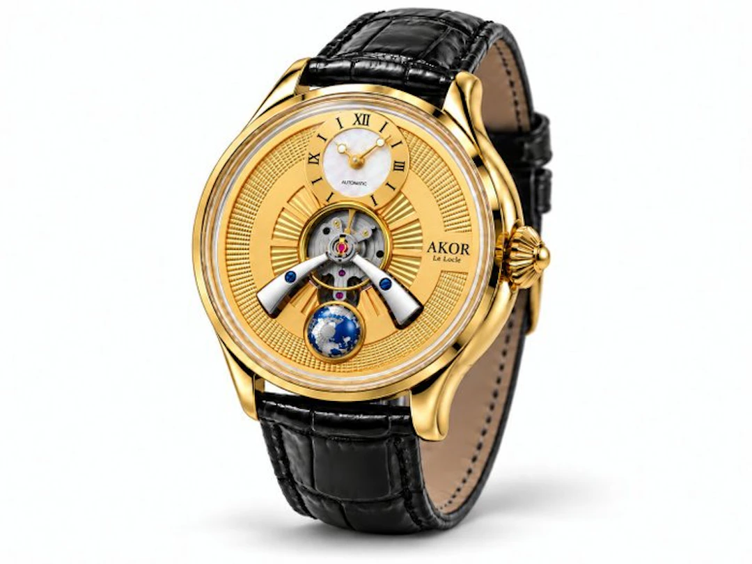 AKOR Le Locle - Orbis Aureum — Montre automatique homme —...