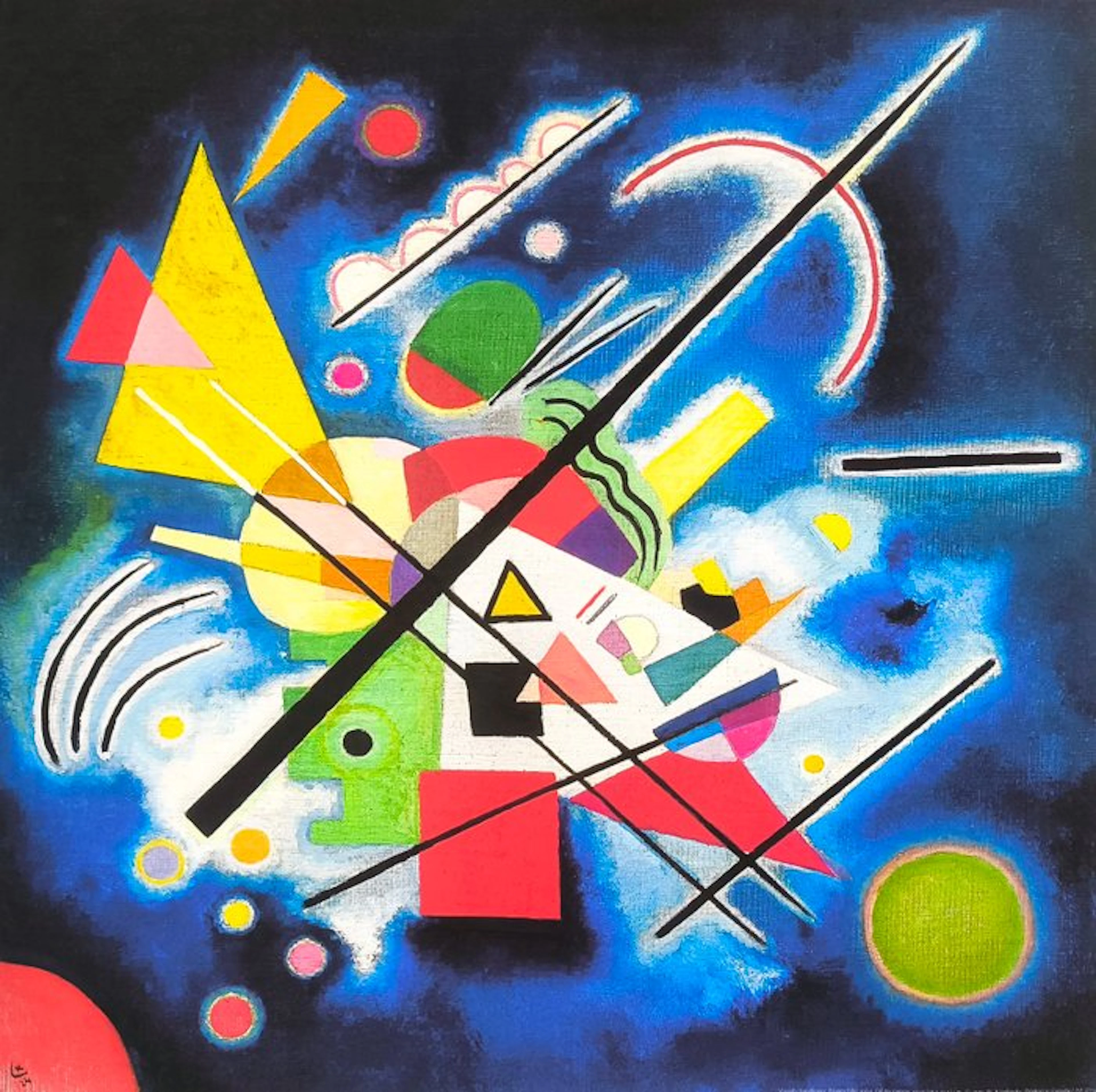 Wassily Kandinsky (1866-1944) (after) - "Blaues Bild, 1924"