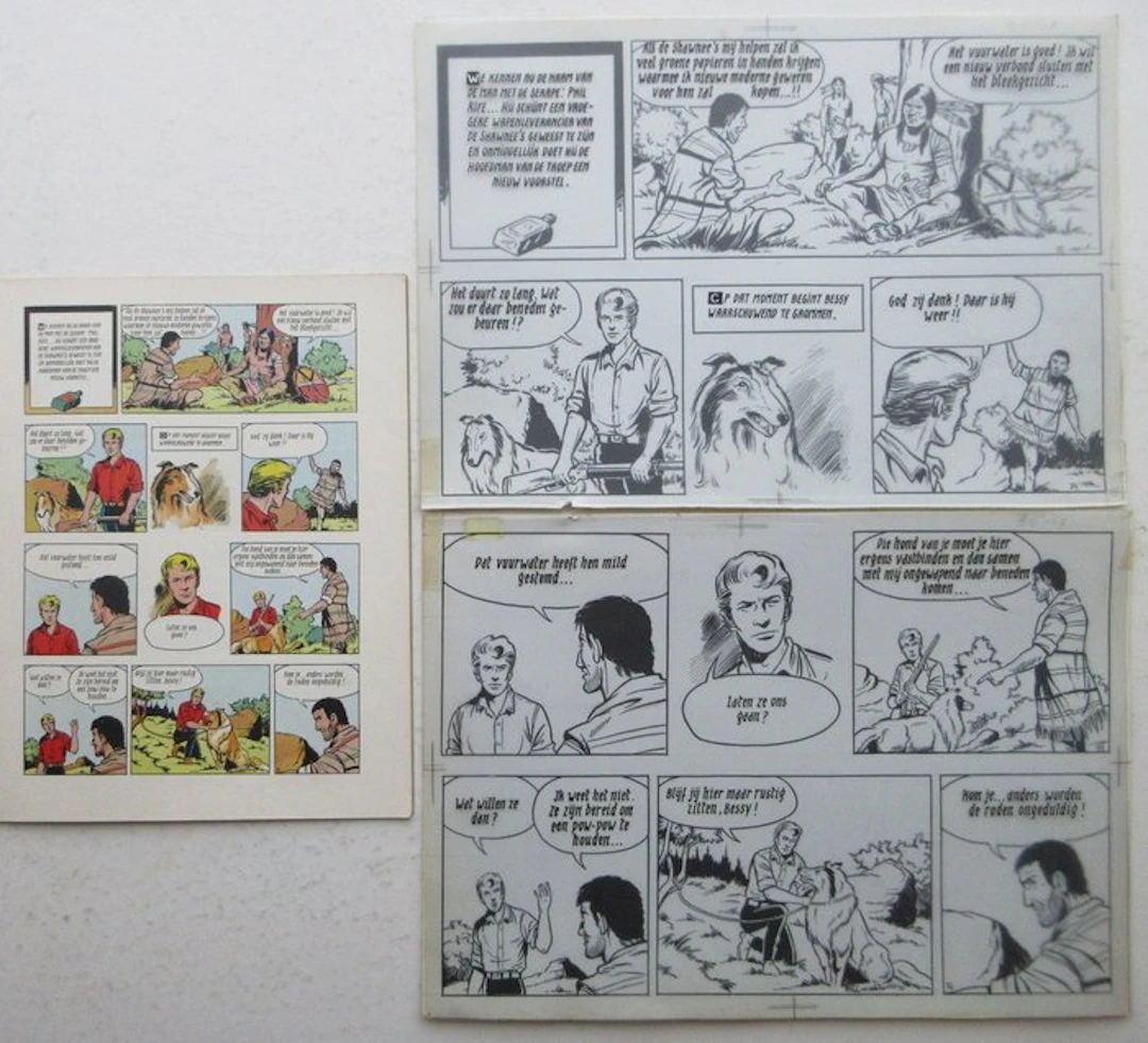 Bessy 85 - Originele pagina (p.19) - De drie vlechten - 1 original page - 1970