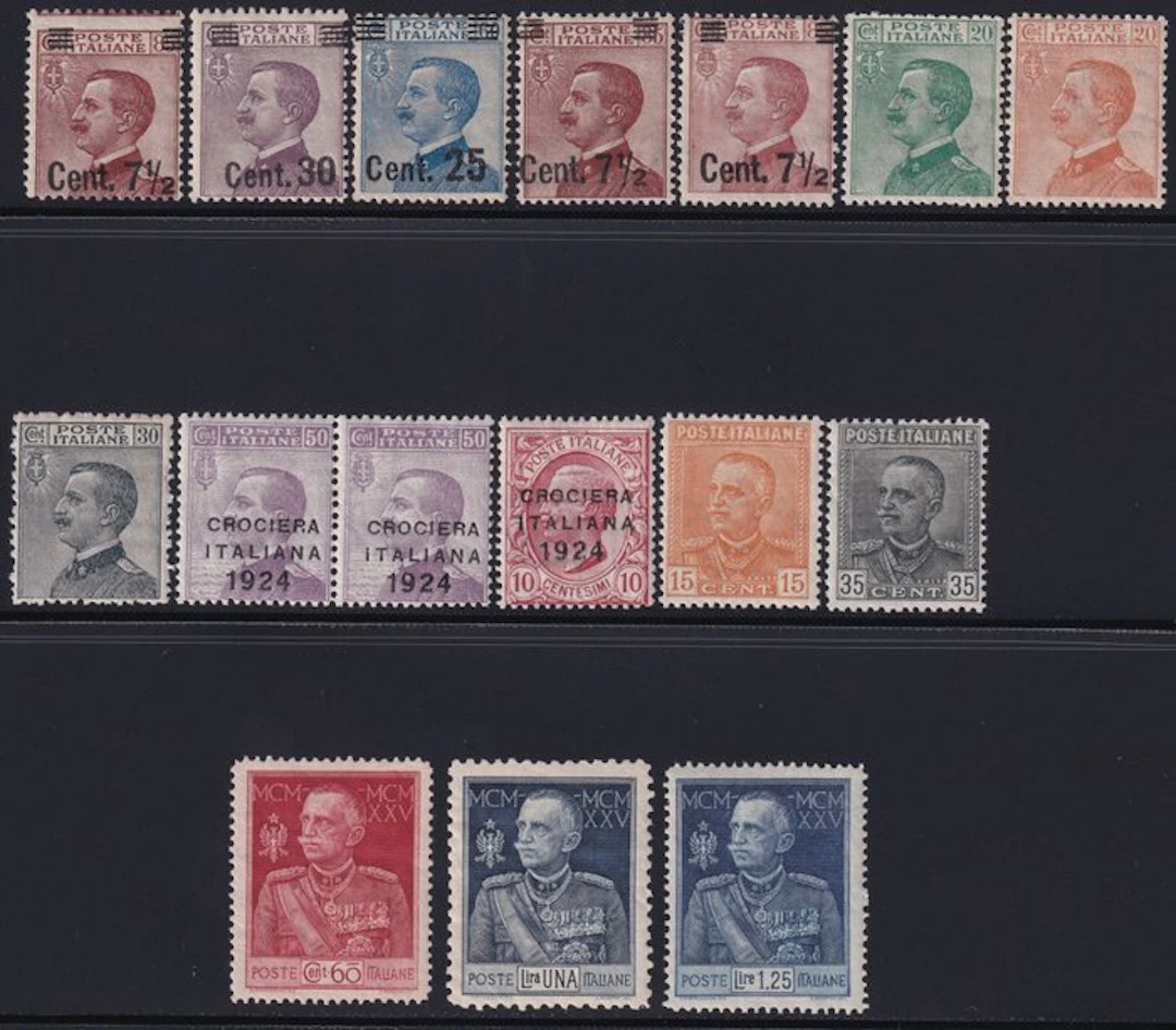 Italy Kingdom 1923/32 - Collection of 37 stamps with Airmail