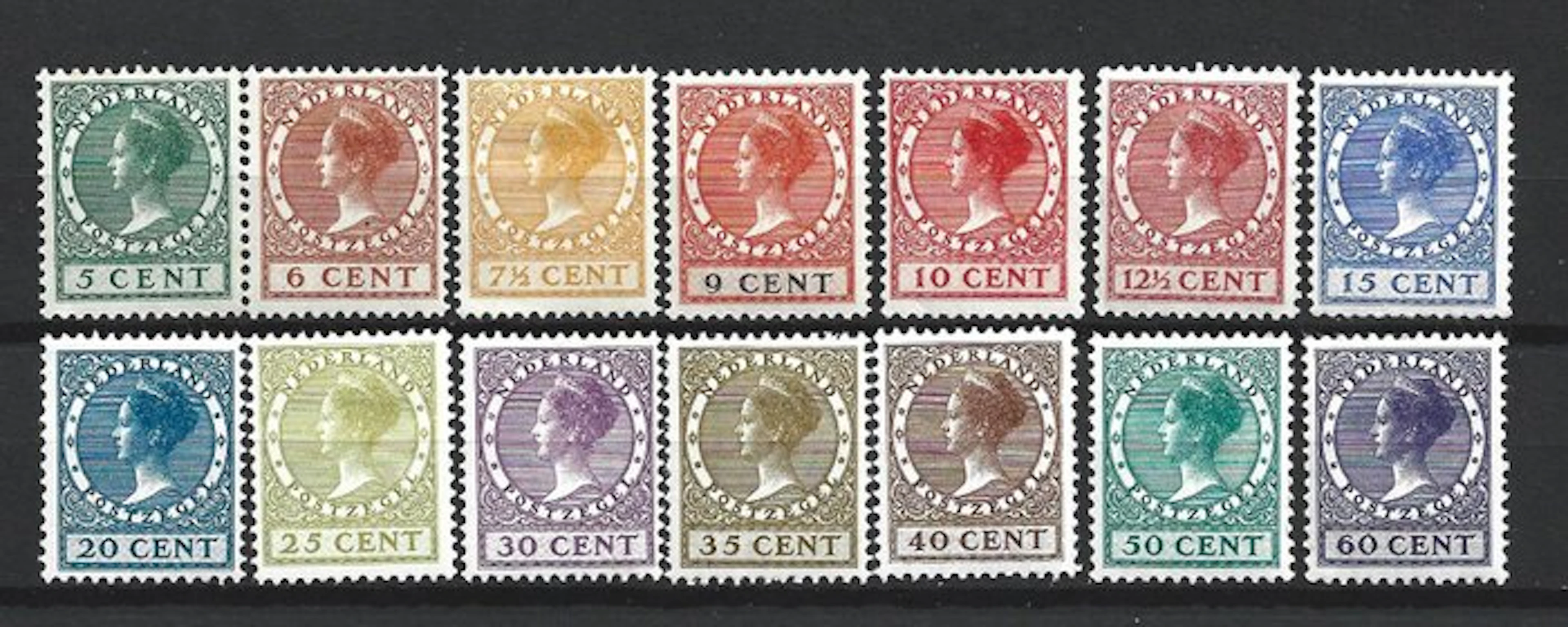 Netherlands 1924/1926 - Netherlands Veth stamps 149-62