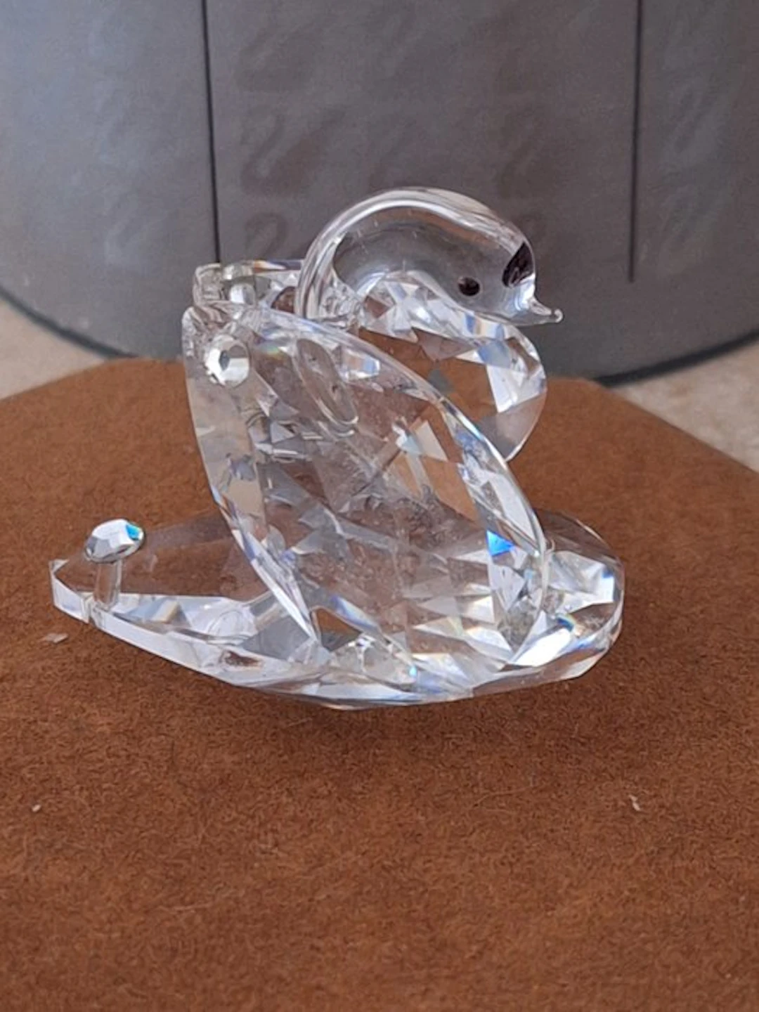 Swarovski - Figurine - Set van twee zwanen (2) - Crystal