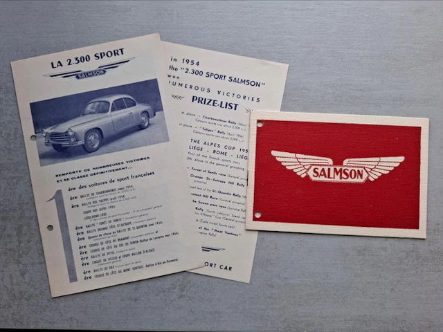 Brochure - Salmson - 2300 Sport / S4 61 & S4 E48
