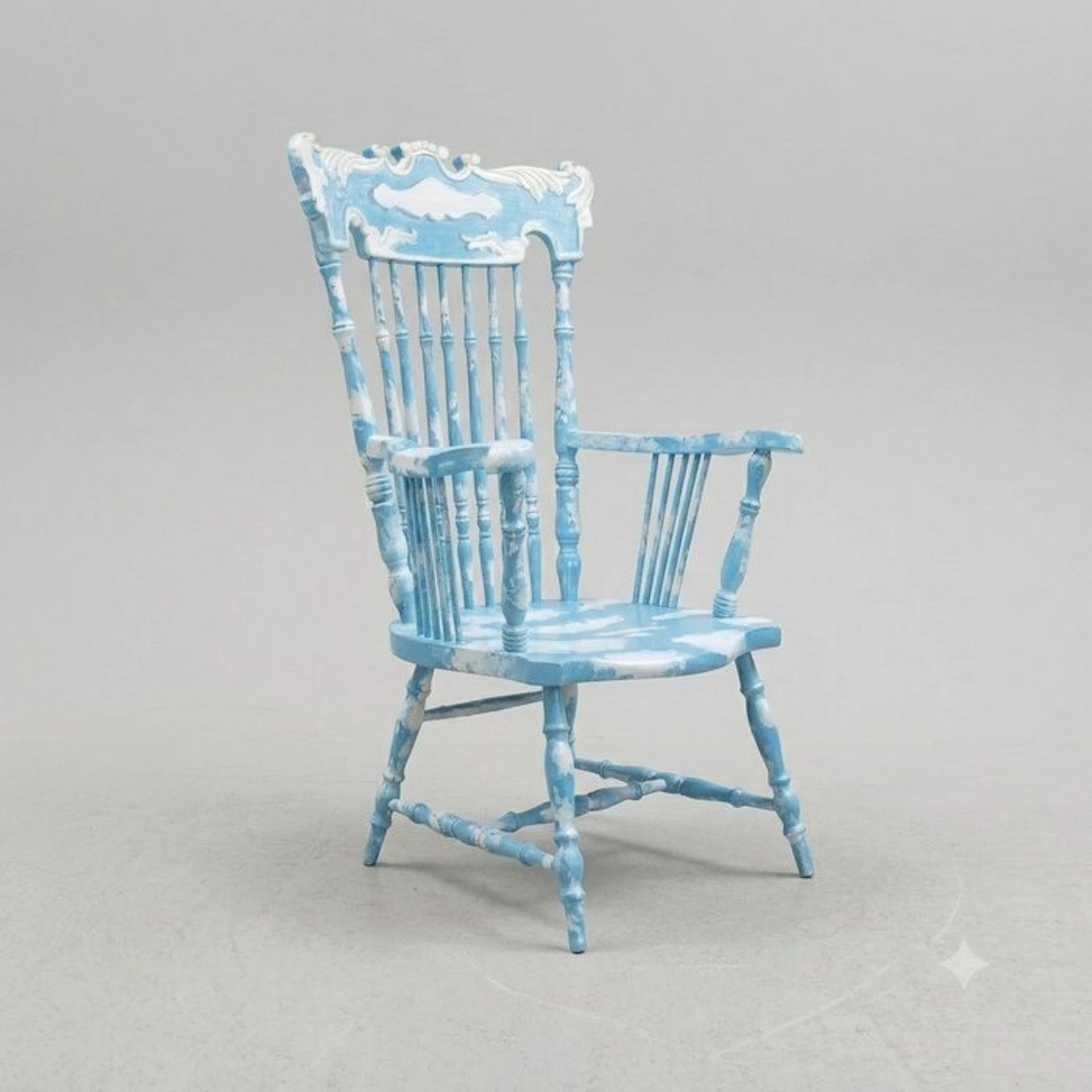 Wheelback chair - Magritte - Beech - hand-painted