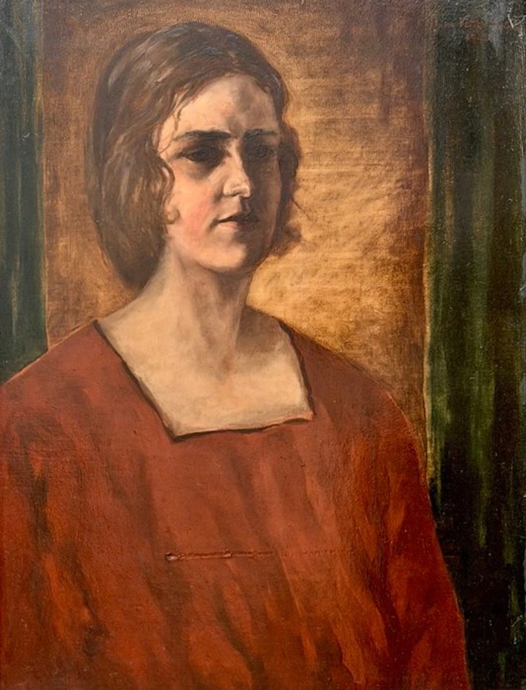 Franz Vetter (1886–1967) - Damenporträt (Ritratto di giovane donna)