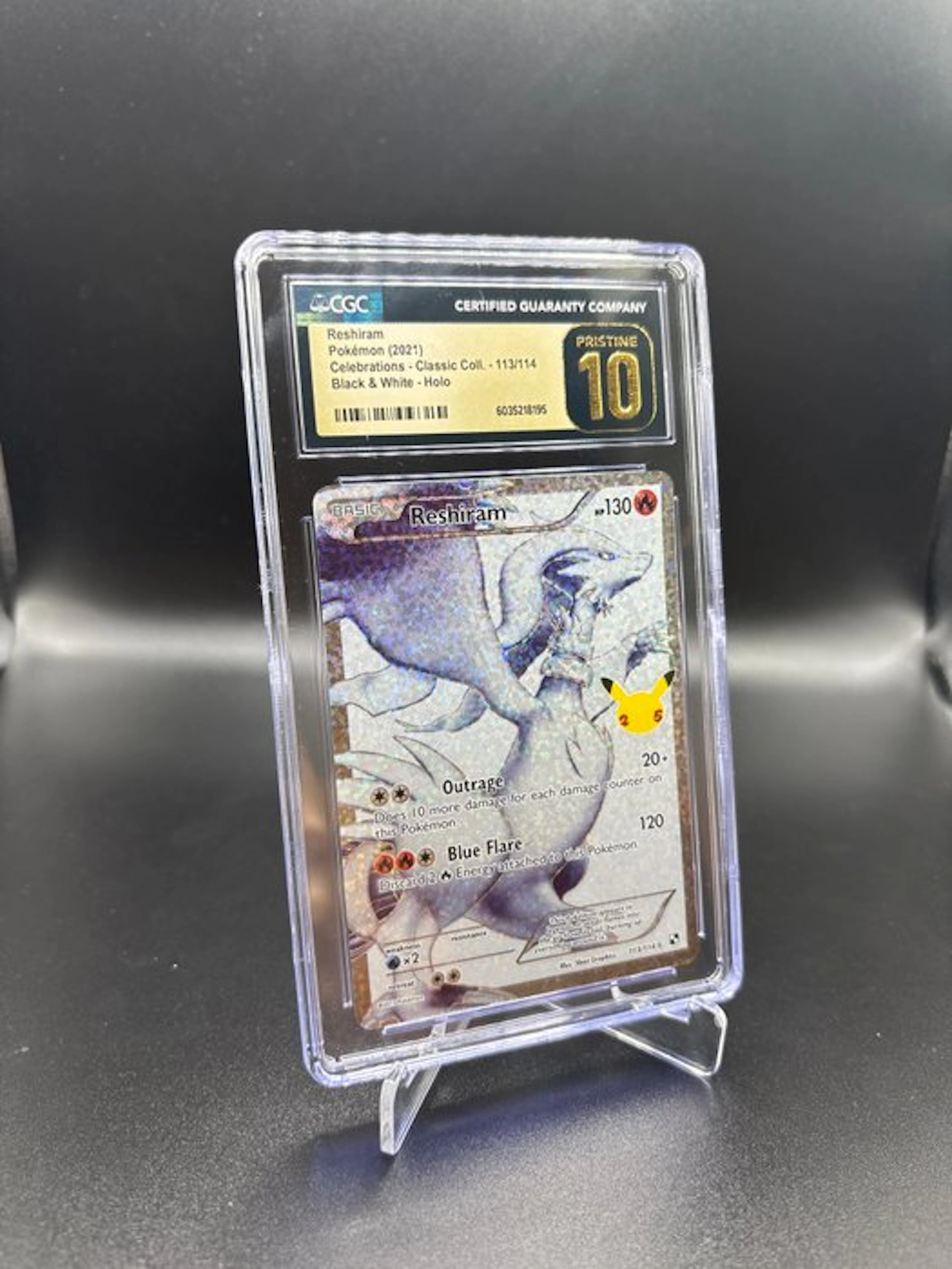 Pokémon - 1 Graded card - Reshiram 113/114 Full art - CGC...