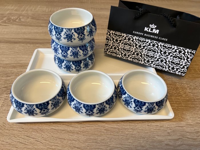 Marcel Wanders - Set of bowls - Porcelain - Six KLM business class bowls