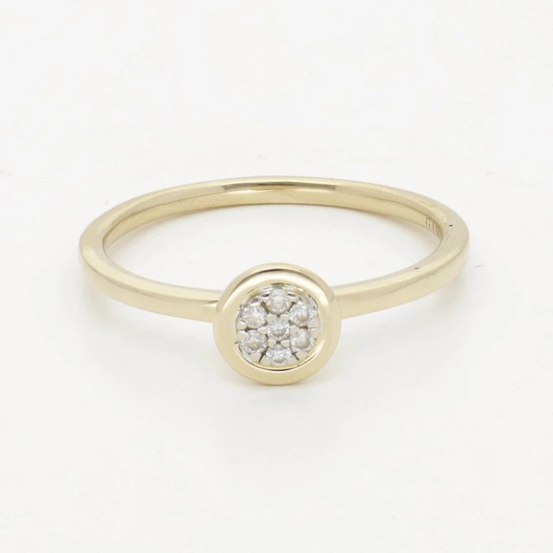 Ring - 18 kt. Yellow gold Diamond (Natural) - Gassan