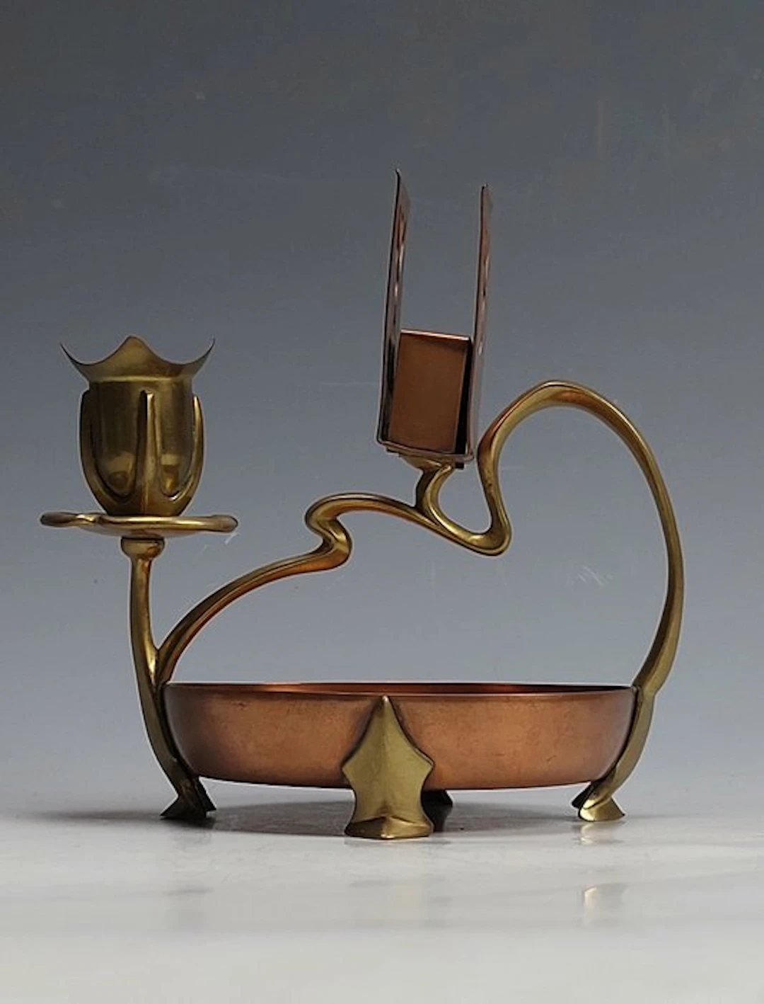 Carl Deffner, Esslingen - Chamberstick - Copper, Brass - Art Nouveau