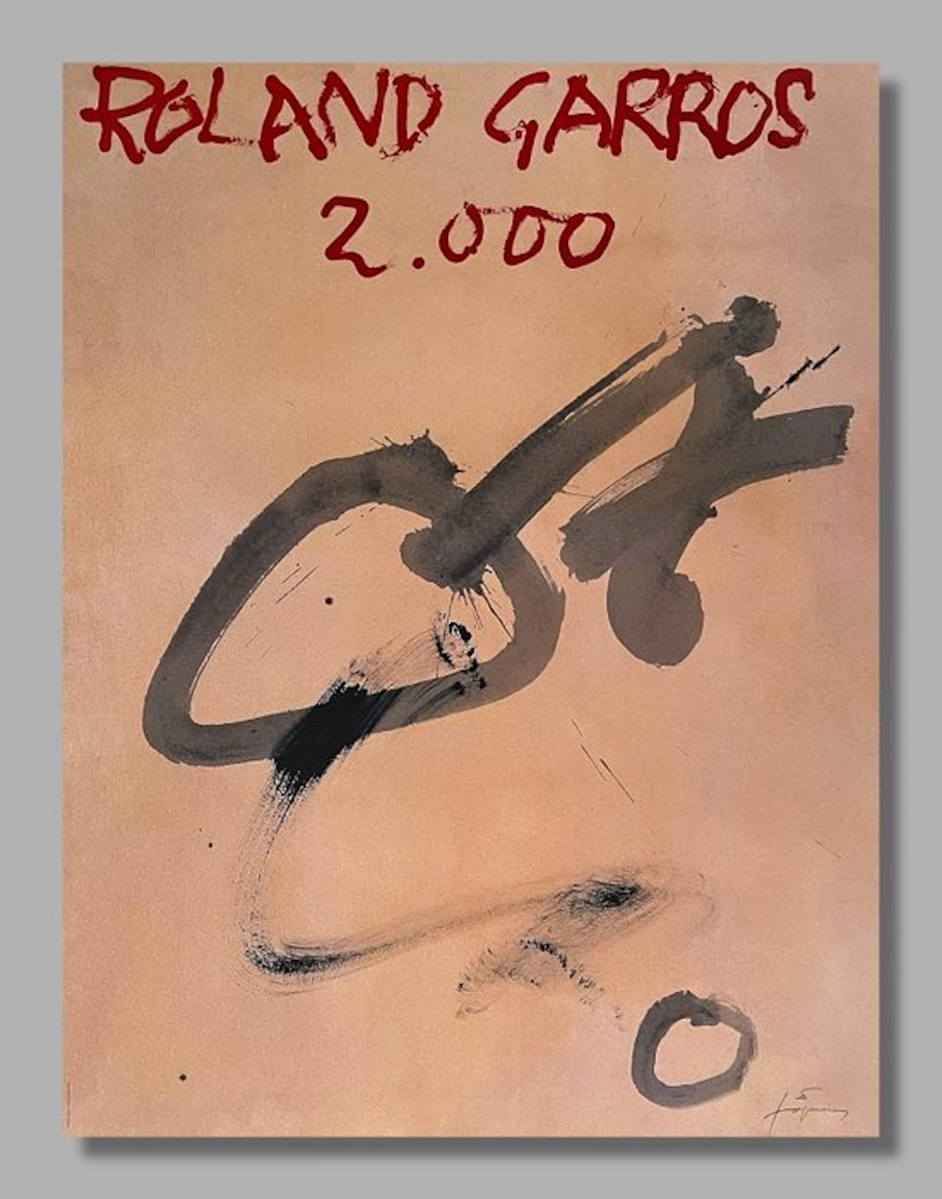 Antoni Tapies - Originalplakat - Roland Garros 2000