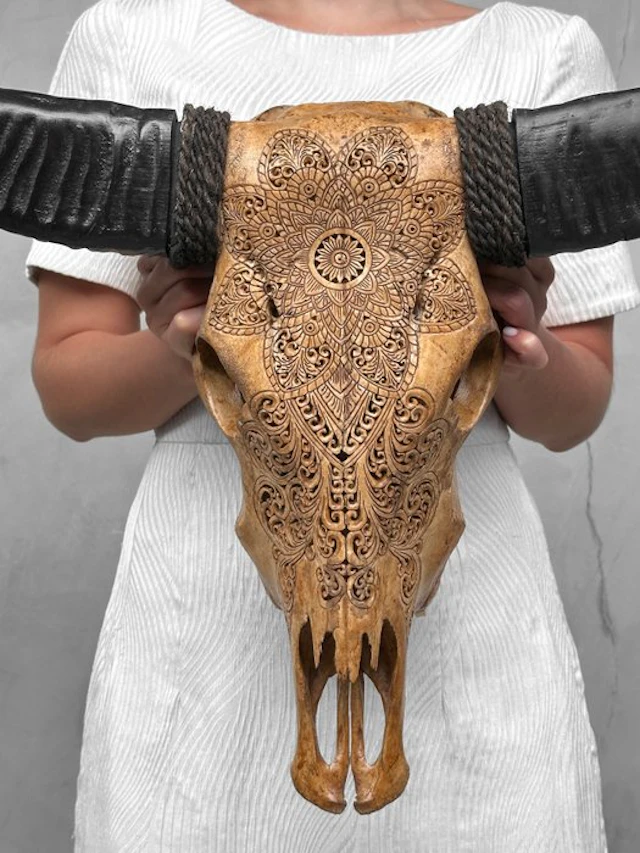 NO RESERVE PRICE - Authentic Large Brown Hand - Carved...
