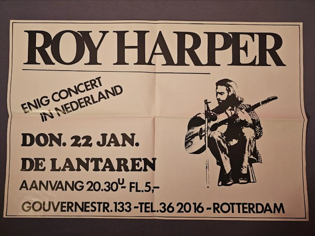 Roy Harper – Original Concert Poster – De Lantaren