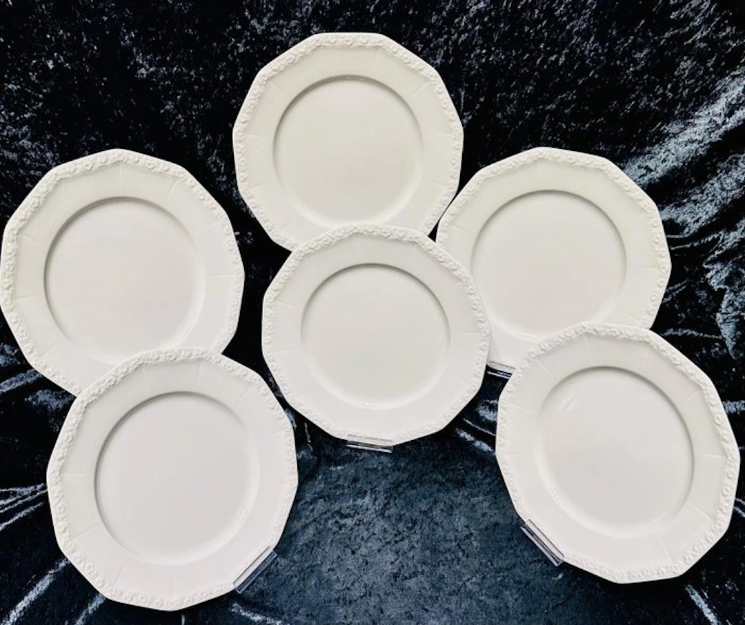 Rosenthal - Dinner plate (6) - Porcelain - Rosenthal Maria Weiß