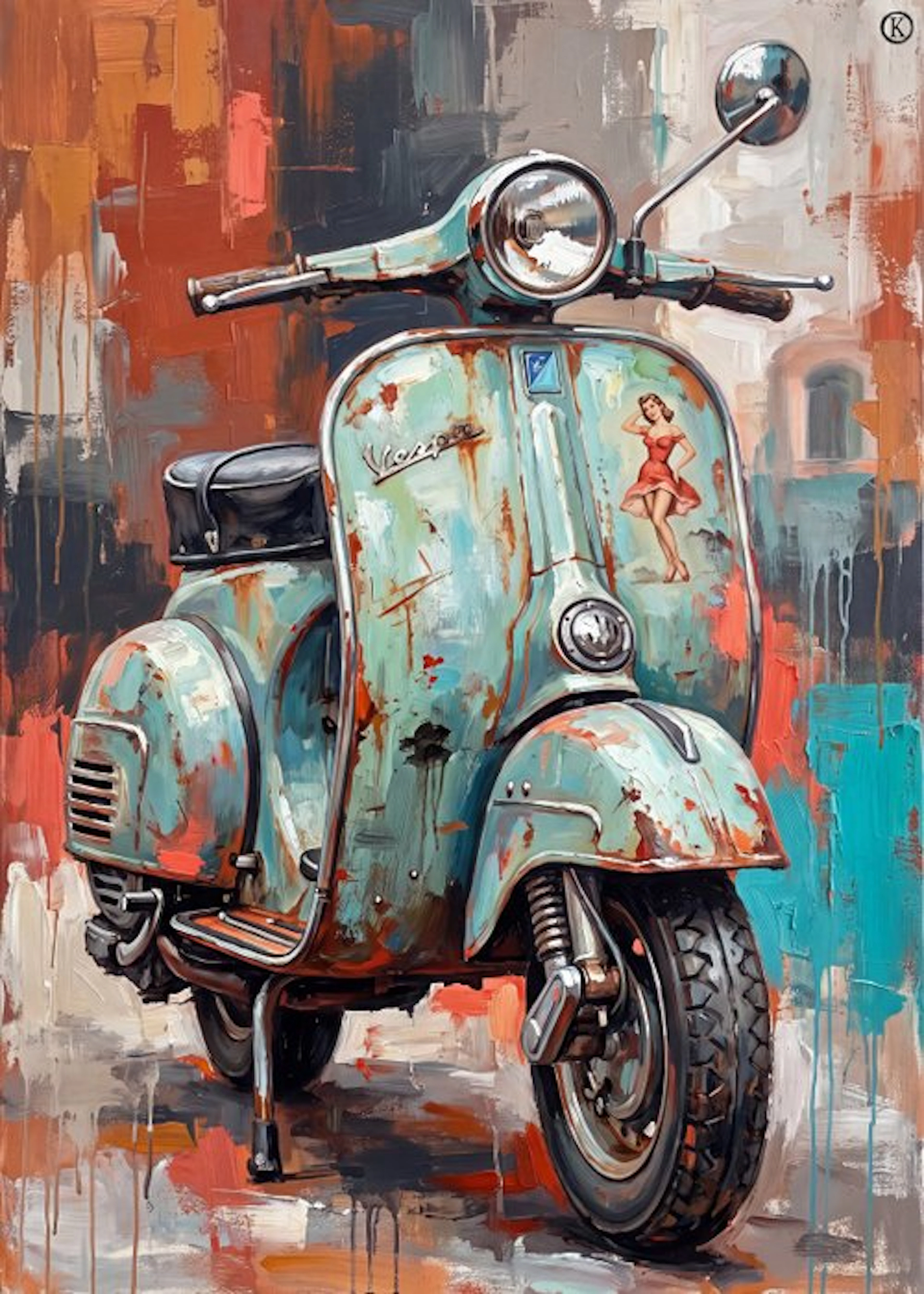 Kleury.art - [XL MATTE PAPER] "Romance in Teal" by Kleury.art (1/5)