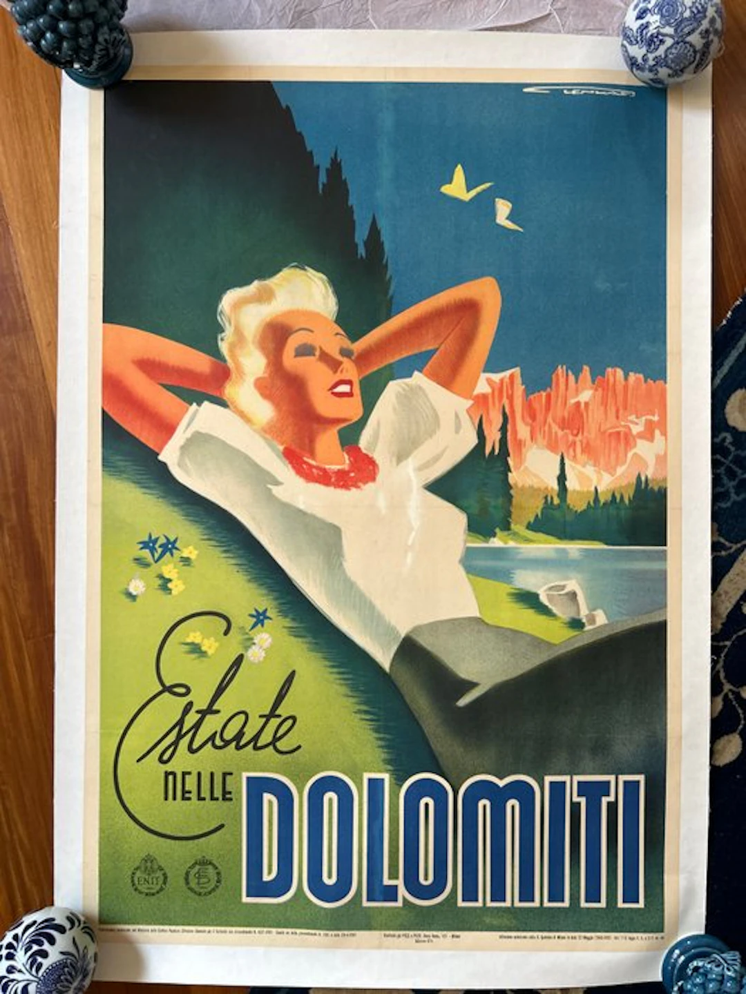 Franz Lenhart - Grafitalia già PIZZI e PIZIO - Estate nelle Dolomiti - 1940s