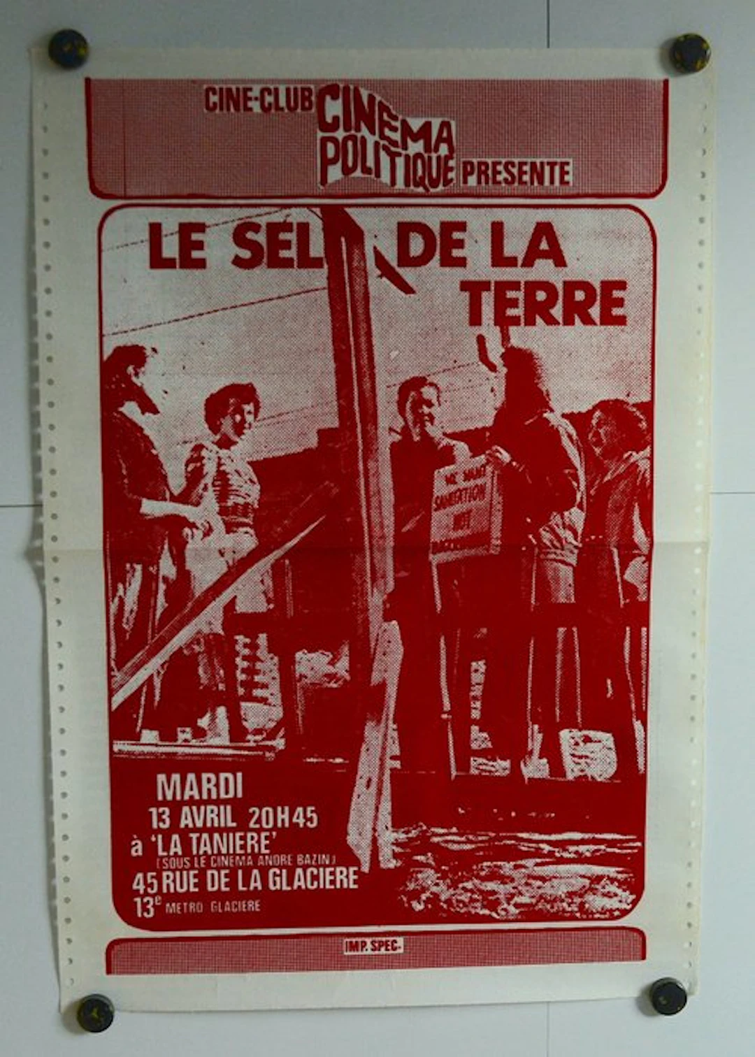 aucun - Affiche Sérigraphie Vintage 1970 - Le Sel de la...