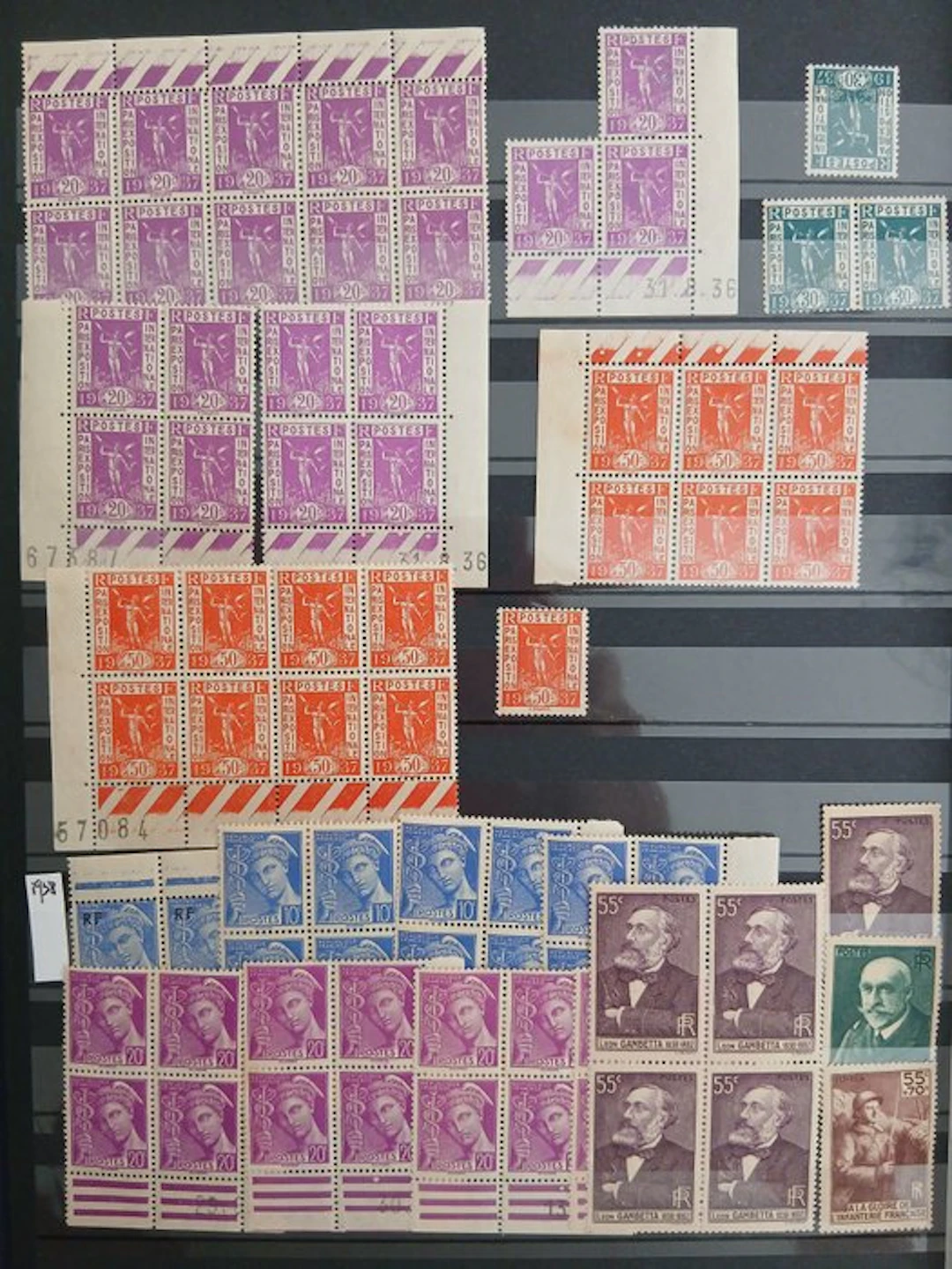 France 1923 - Batch of French stamps from 1923 to 1972 +...