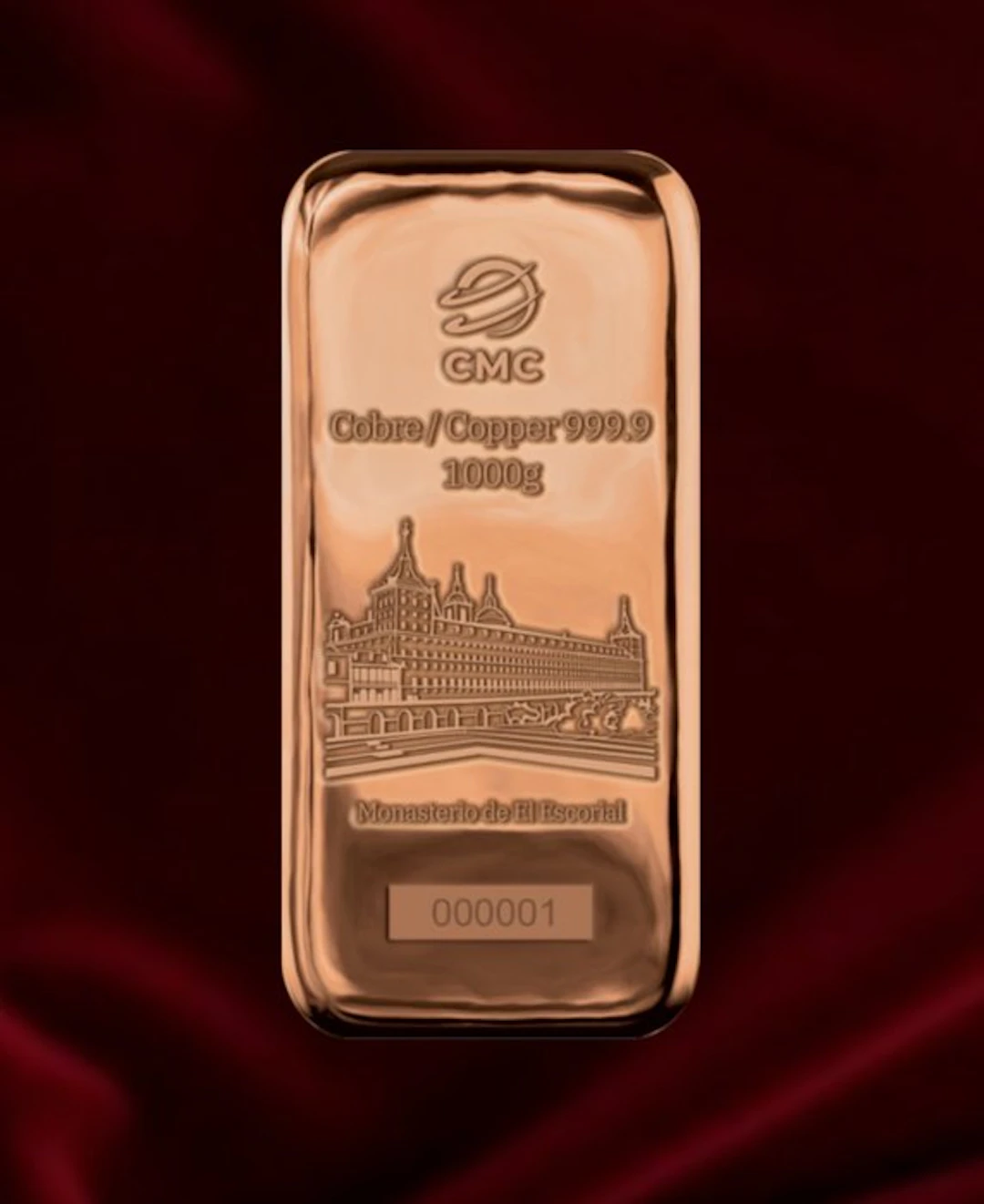 1 kilogram - Copper .999 - CMC Metales Preciosos (No reserve price)