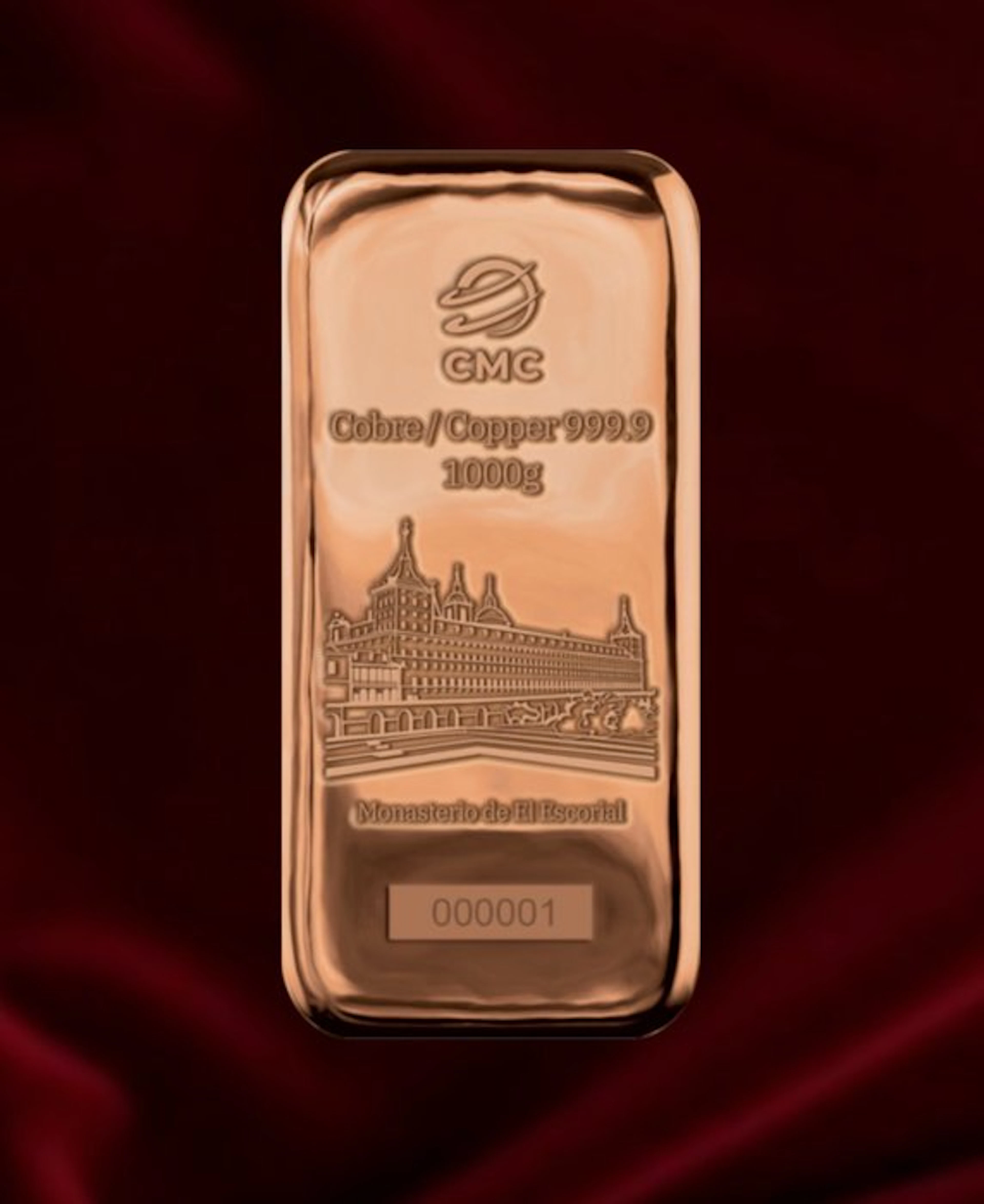 1 kilogram - Copper .999 - CMC Metales Preciosos (No reserve price)