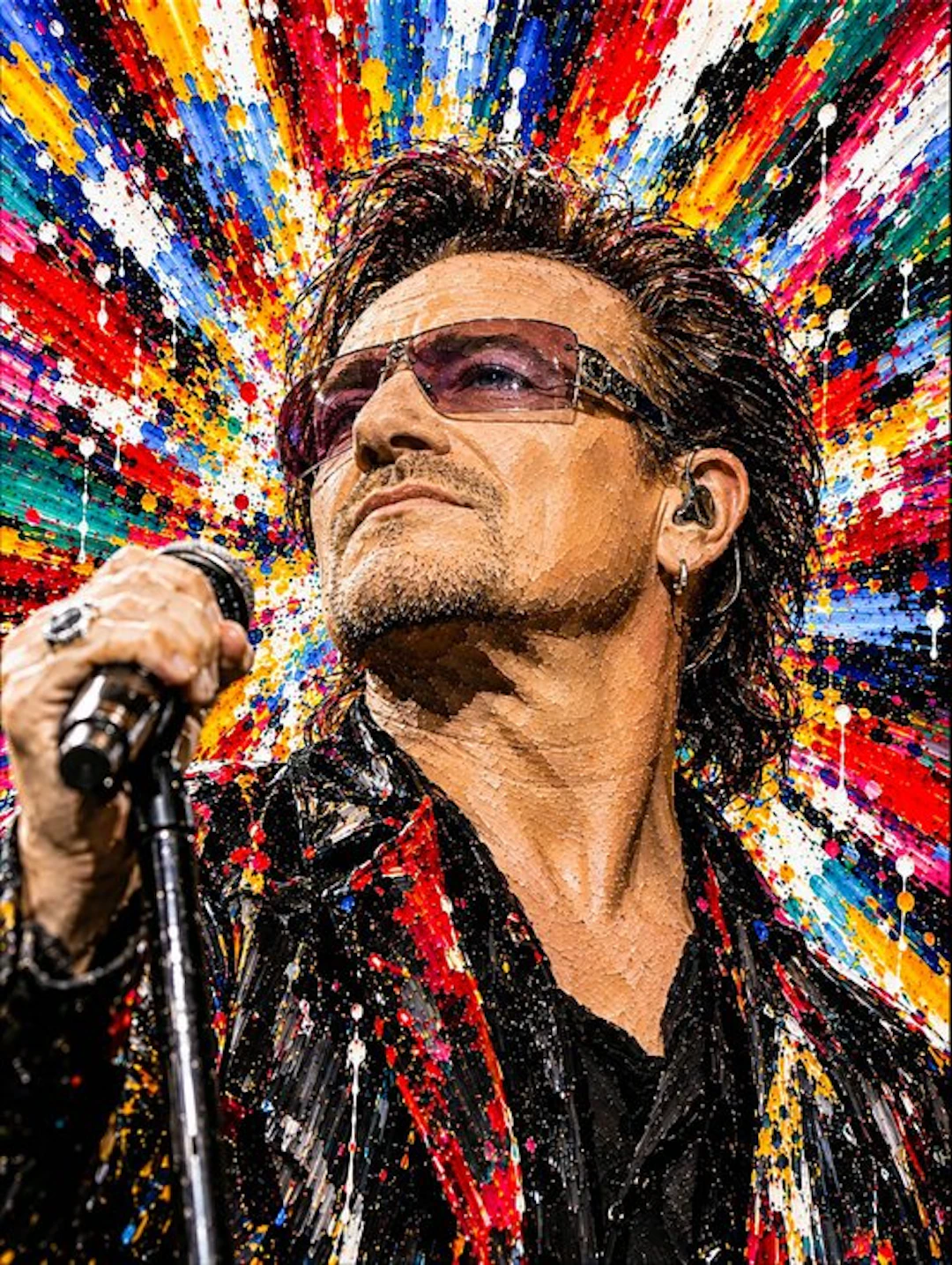 U2 - 1 copy of 5 - BONO - ART ICONIC EXPLOSION