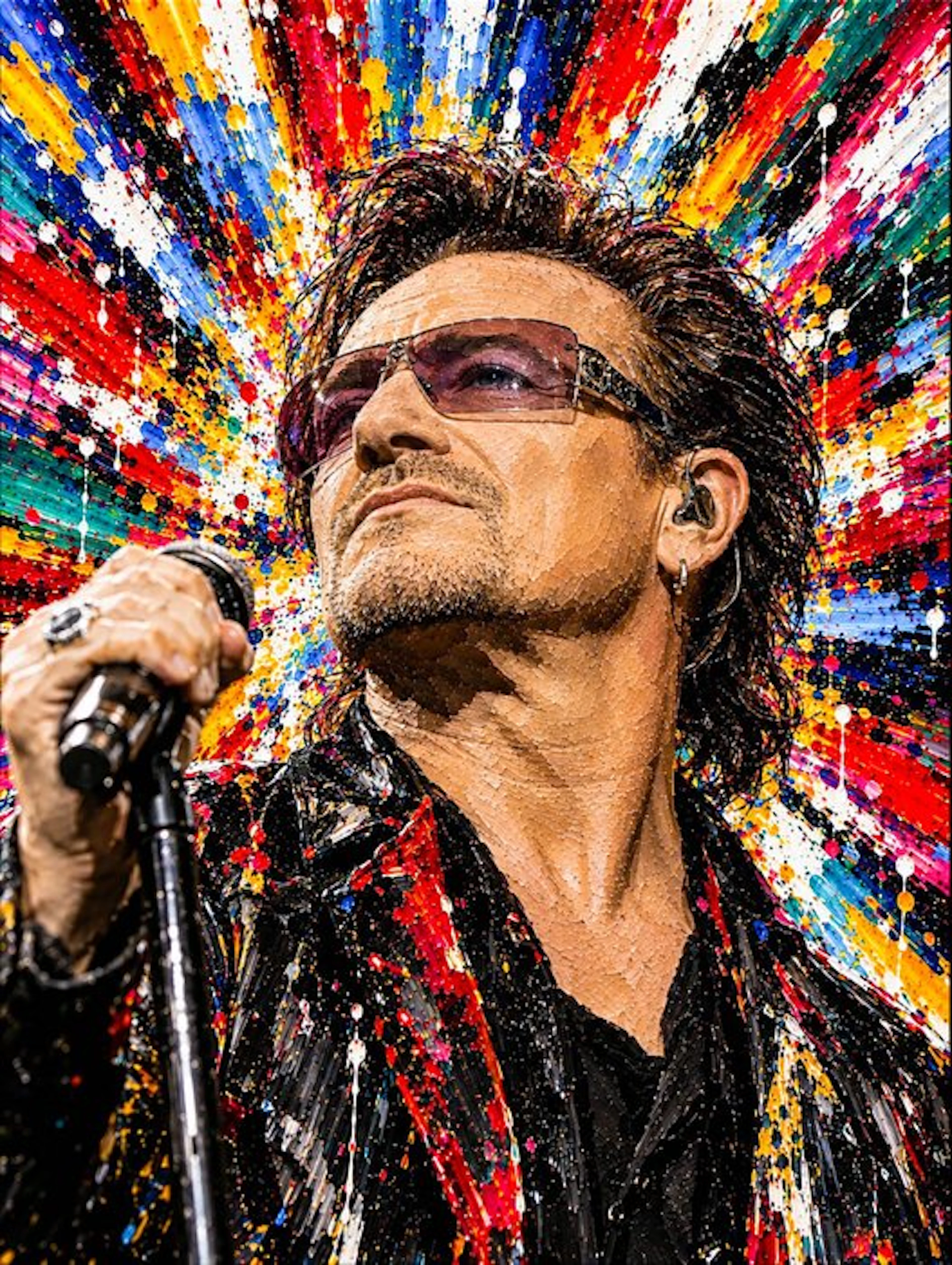 U2 - 1 copy of 5 - BONO - ART ICONIC EXPLOSION