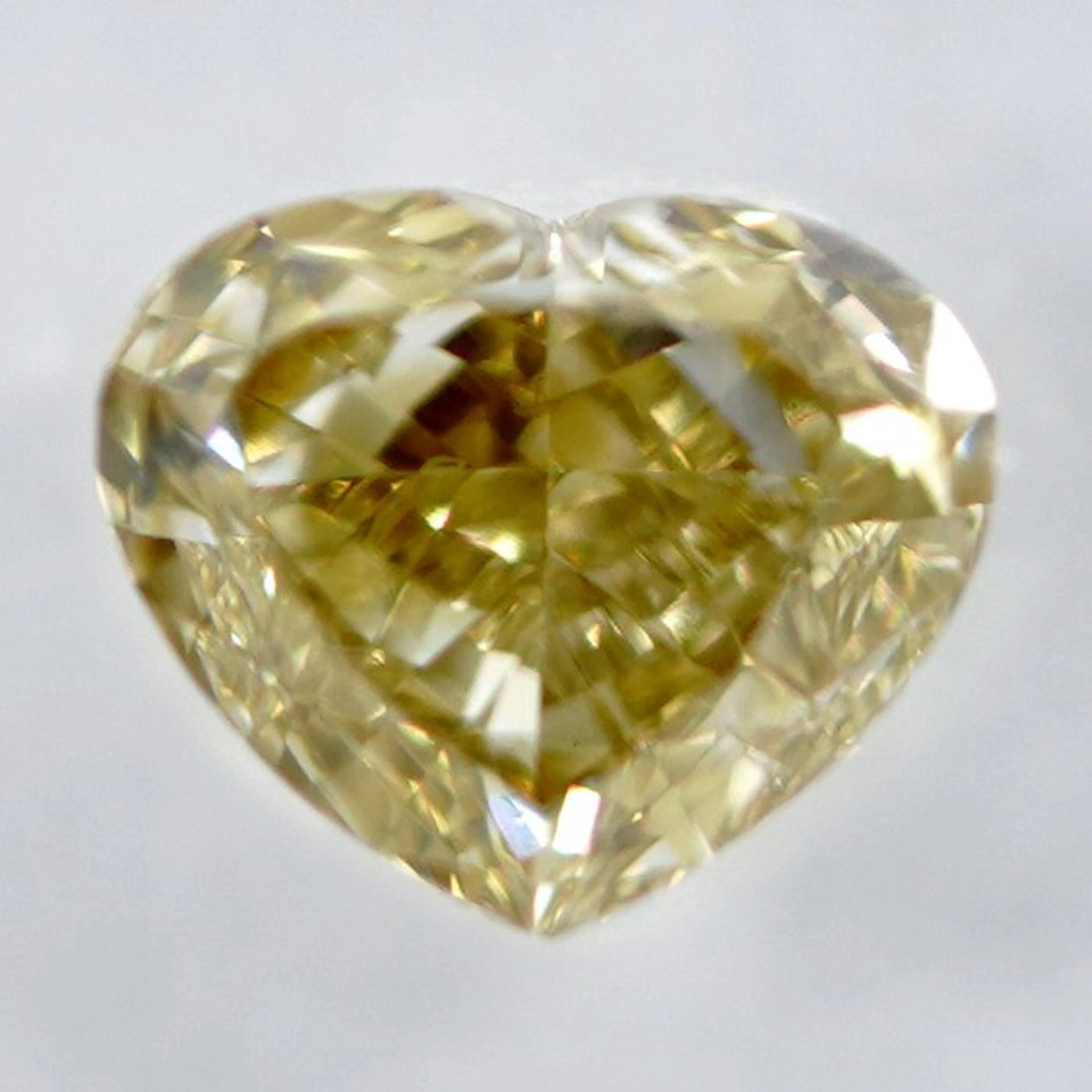 1 pcs Diamond (Natural coloured) - 0.60 ct - Heart...