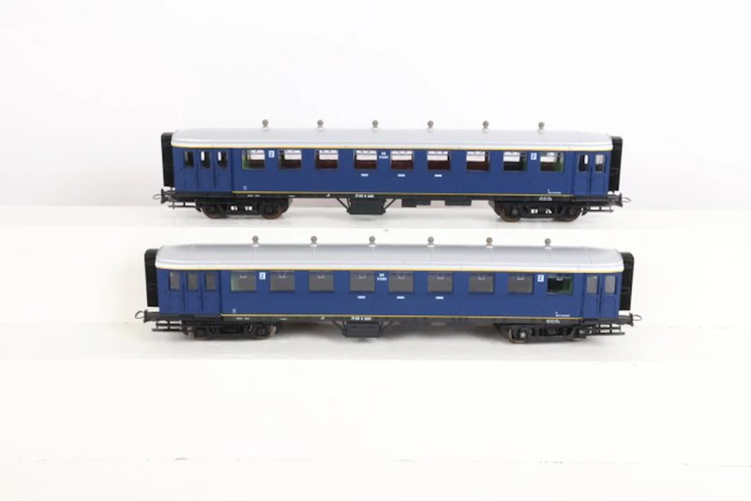 Roco H0 - 44259 - Model train passenger carriage (2) - Block box carriages