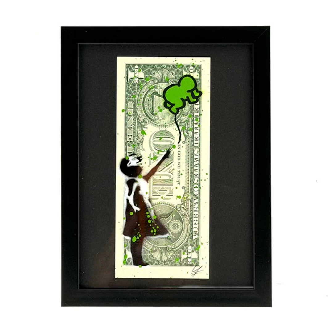 WhyCreationz (XX-XXI) - Balloon Girl x Haring (Banksy hommage)