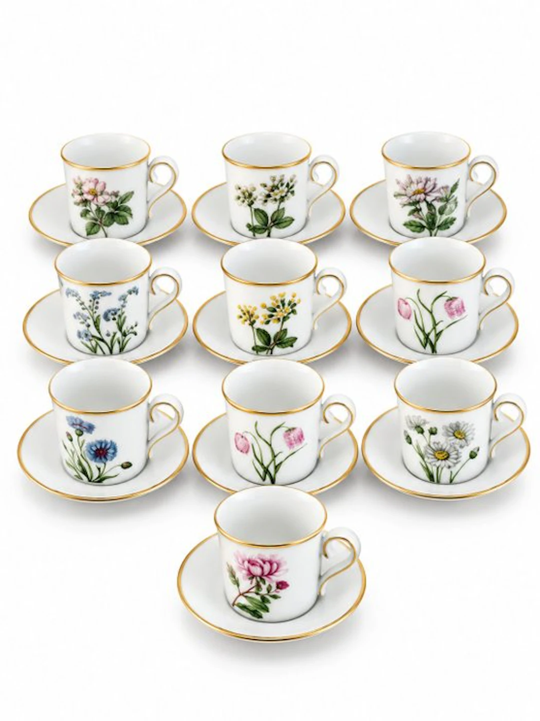 Eschenbach - Coffee and tea service (20) - Porcelain - European botany