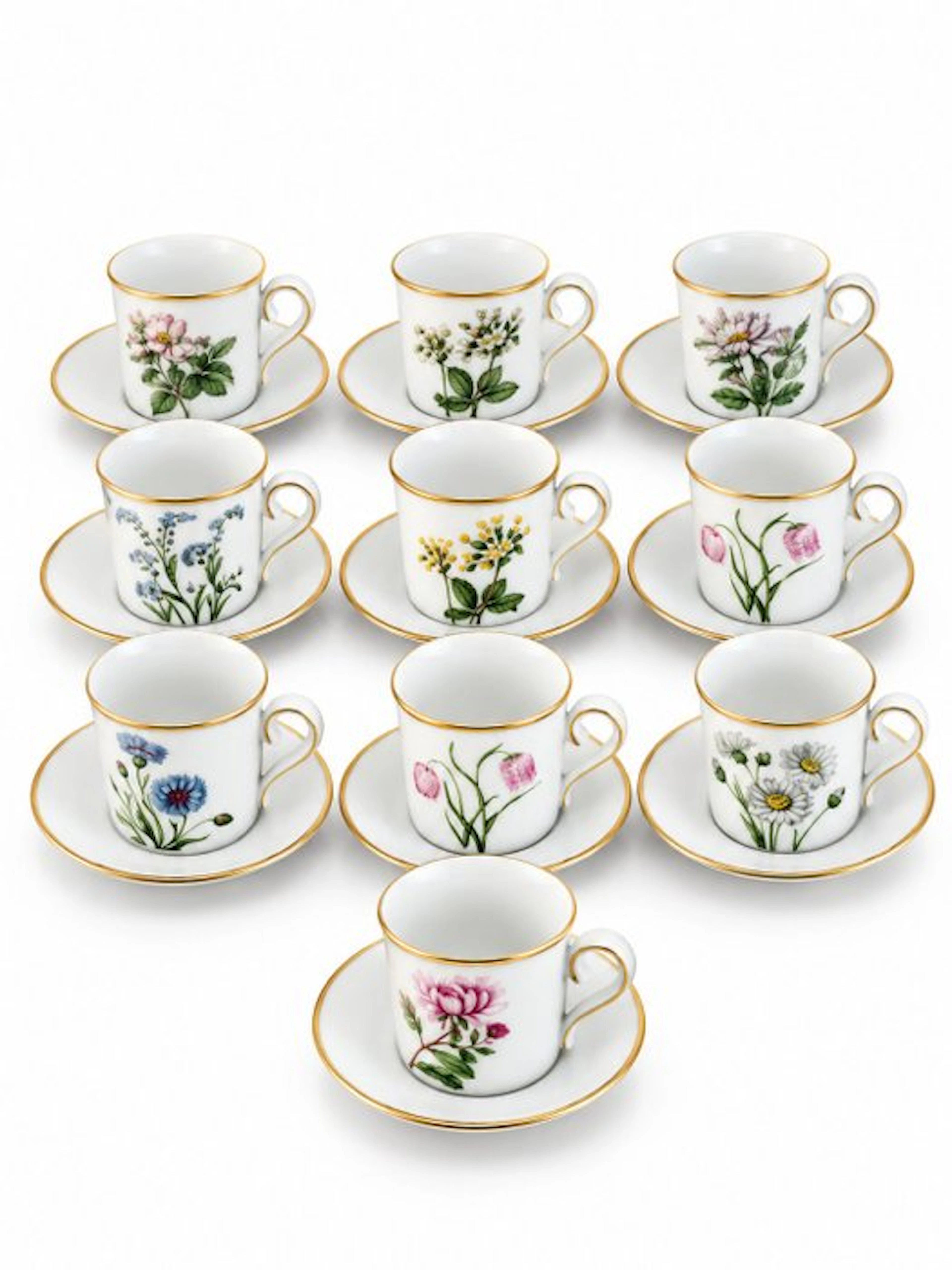 Eschenbach - Coffee and tea service (20) - Porcelain - European botany