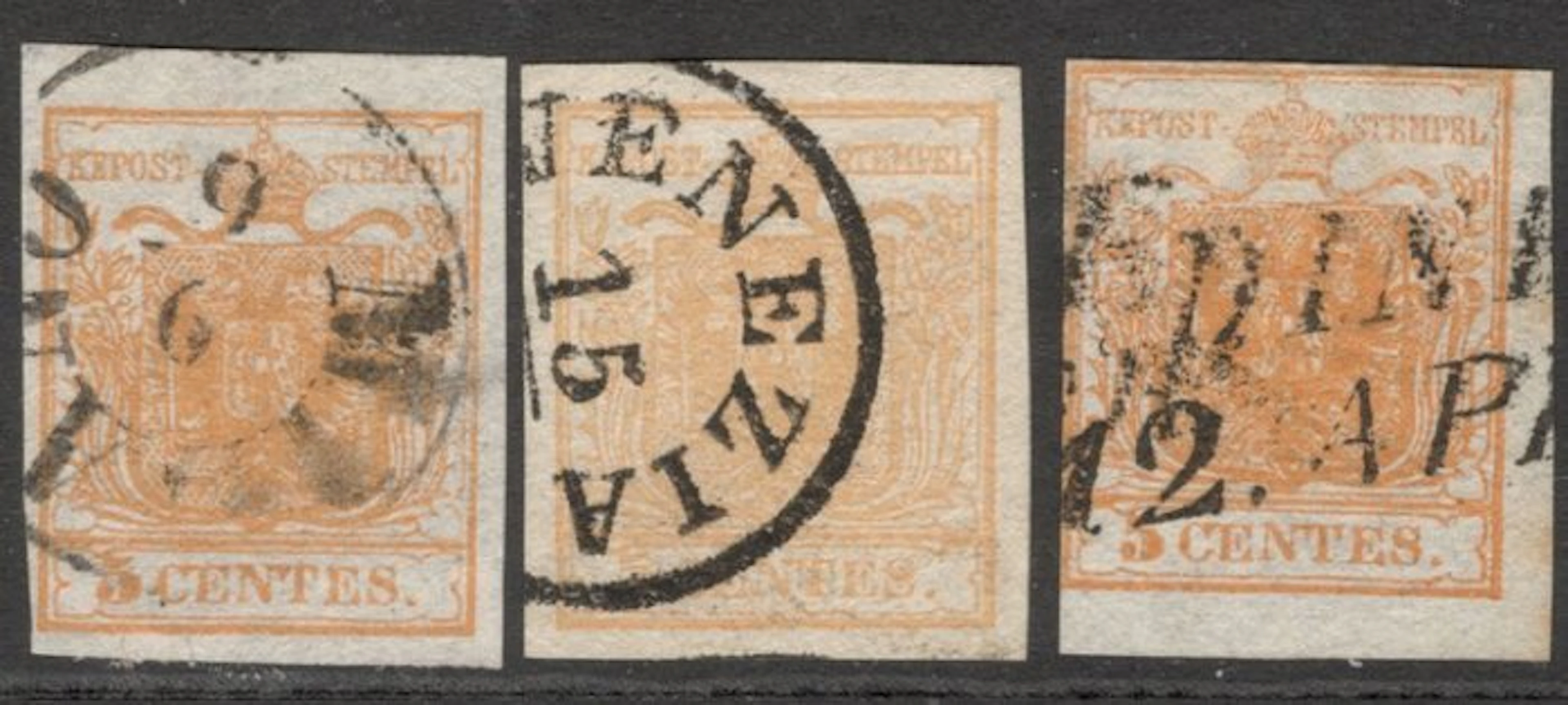 Italian Ancient States - Lombardo Veneto 1864 - 5c - 3...