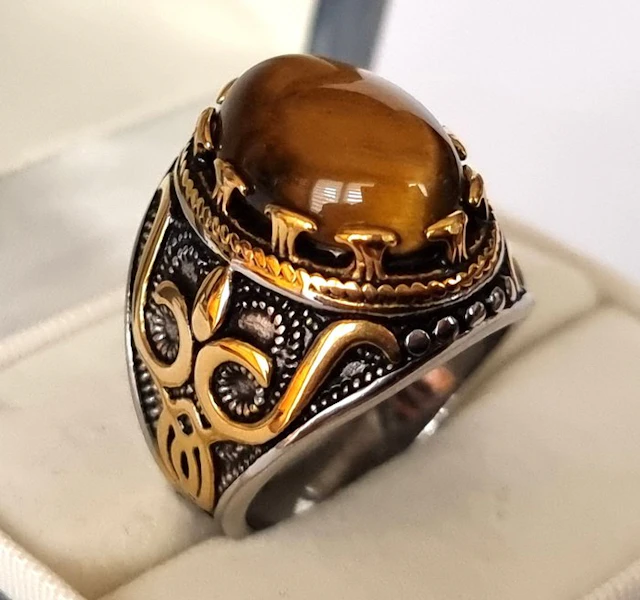 Signet ring – Totemic Prestige – Tiger's Eye – Shield against dark