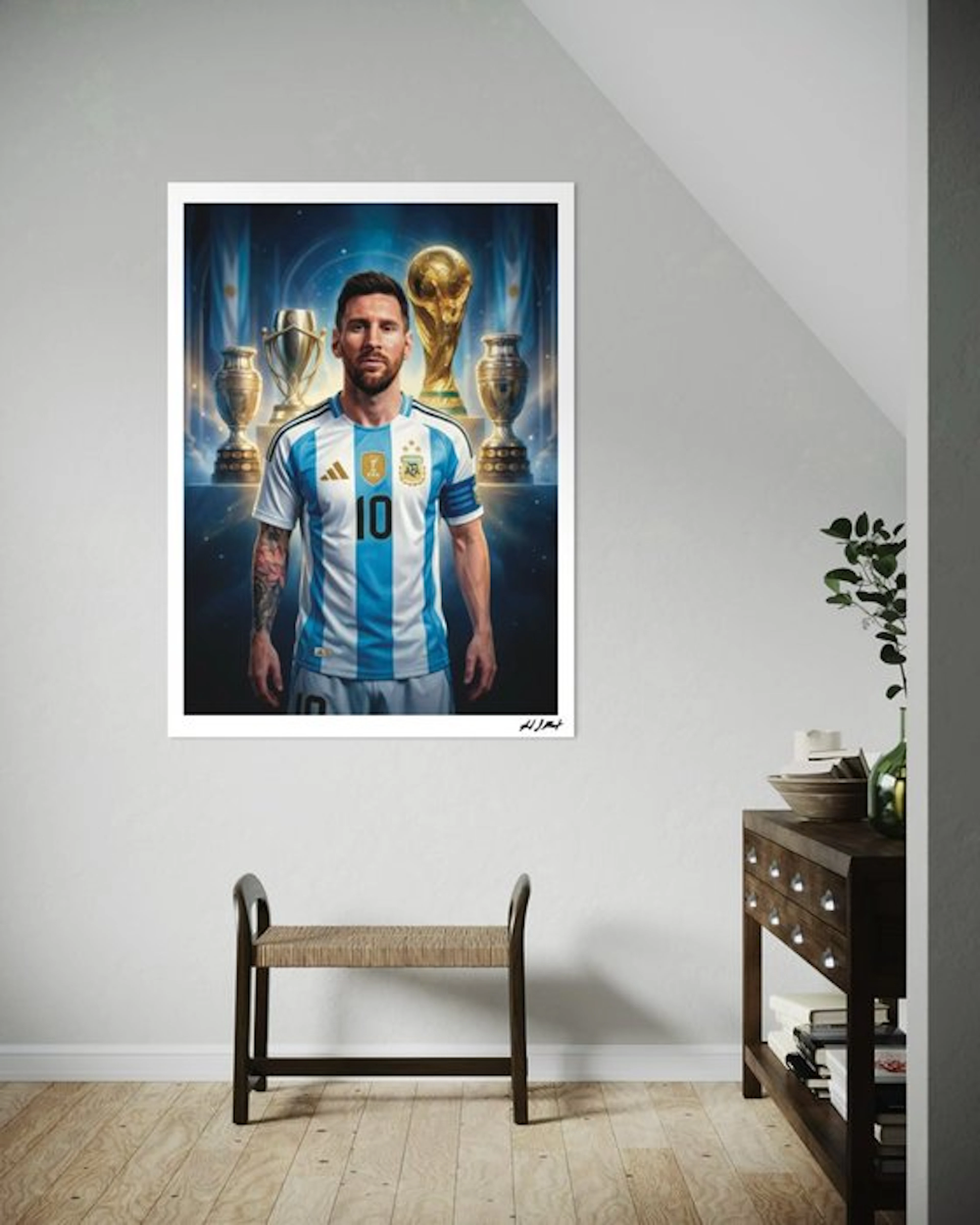 ANDSAL - Lionel Messi 10 Proud of Argentina Trophy One of One Edition