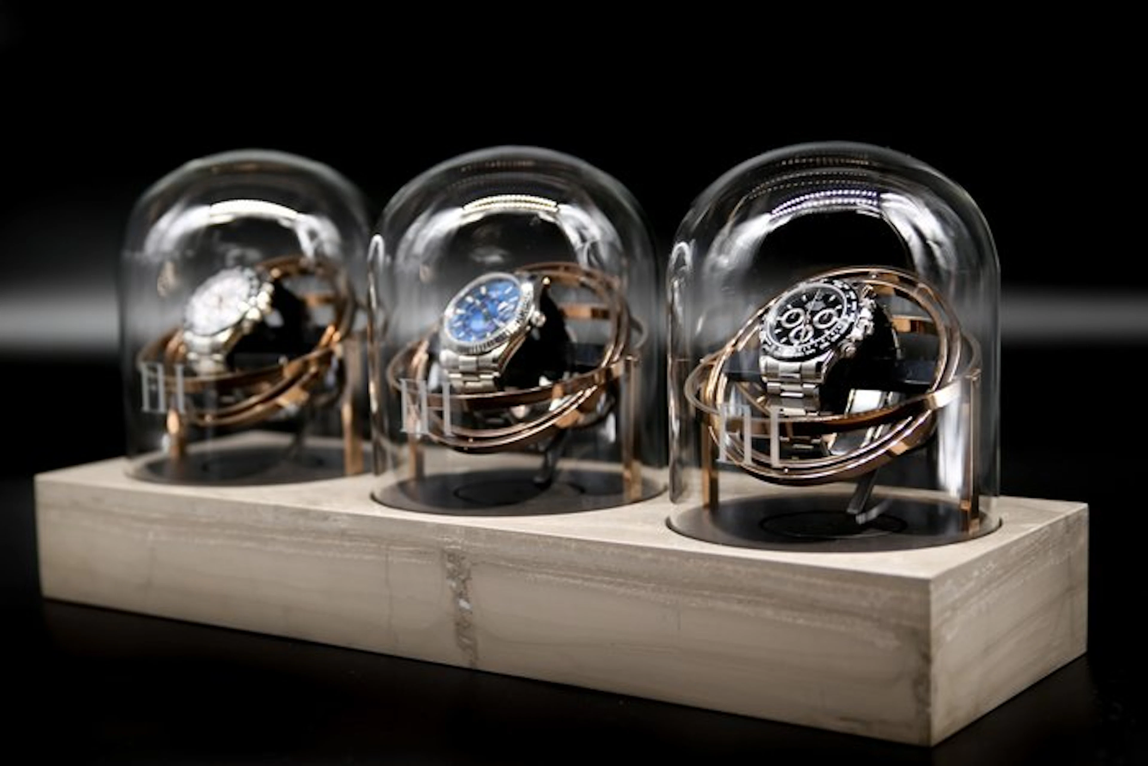 The Voyager III - Elbrus Horology - Marble Watch Winder...