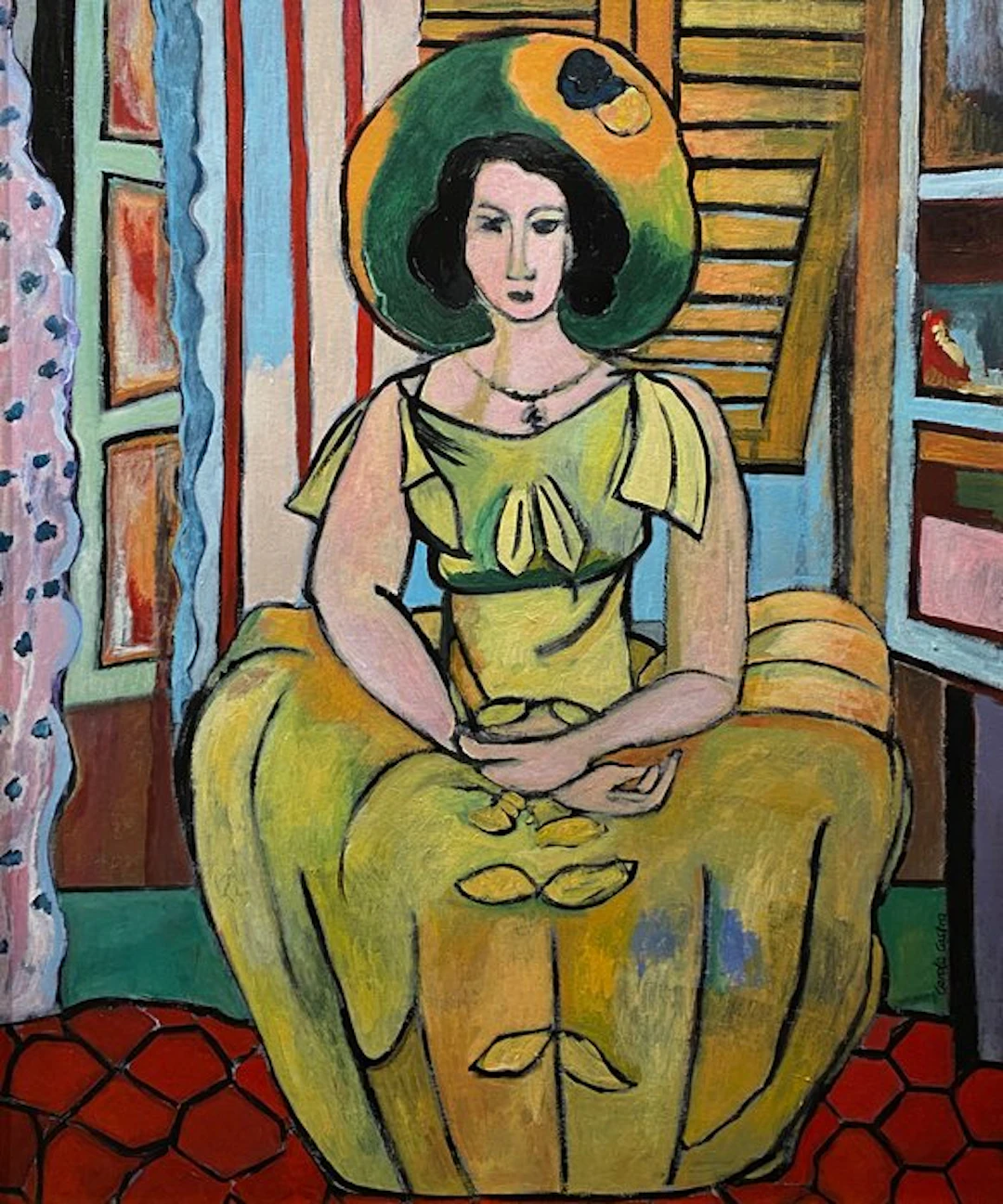 École Européene (XX) - "La Robe Jaune" (D'après Henri Matisse)