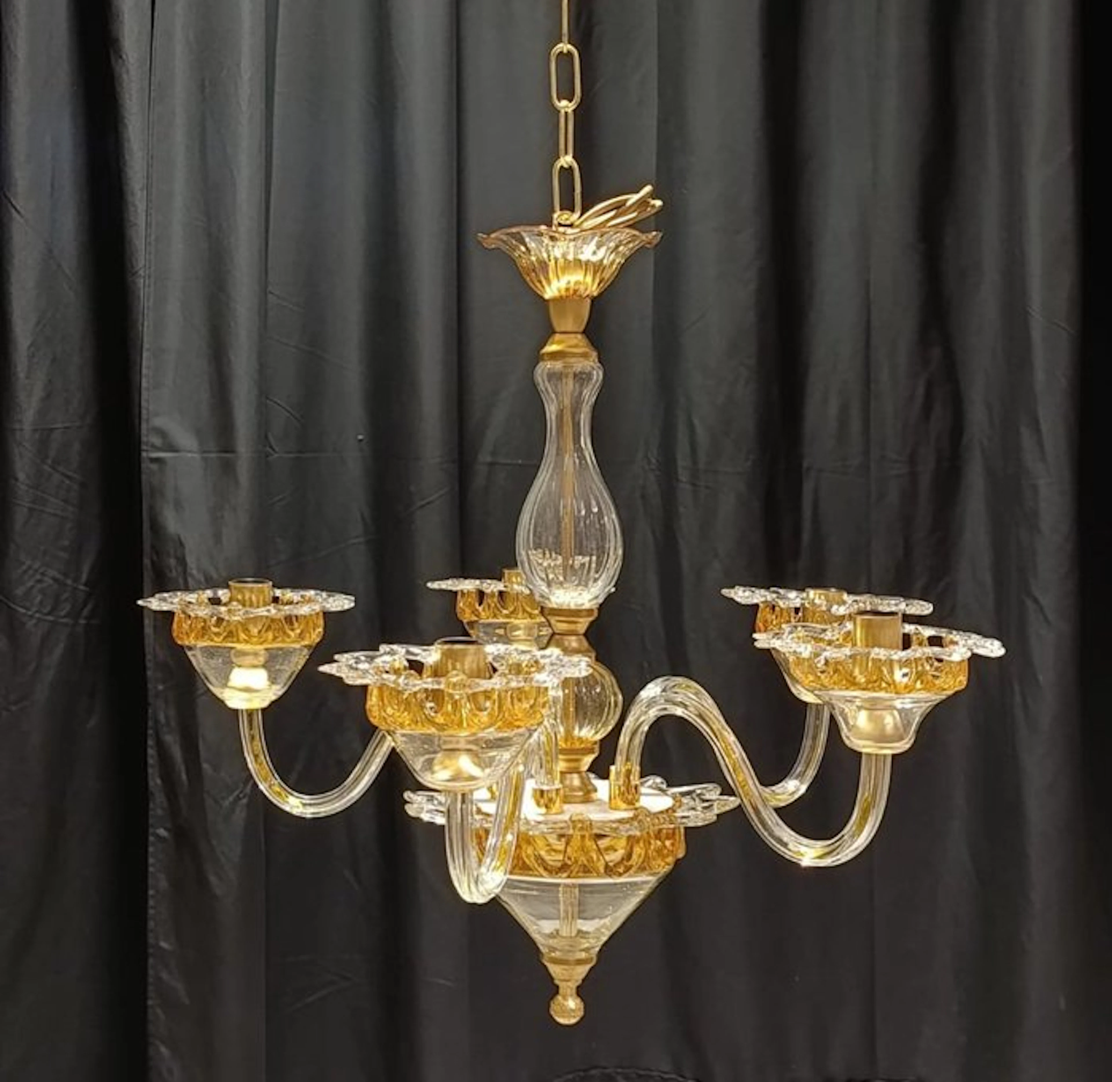 Chandelier - Caramelloro - Murano glass - 5 lights