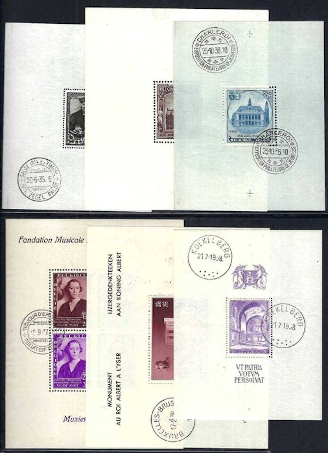 Belgium 1935/1938 - The blocks from the 1935–1938 period. - OBP/COB BL4/9