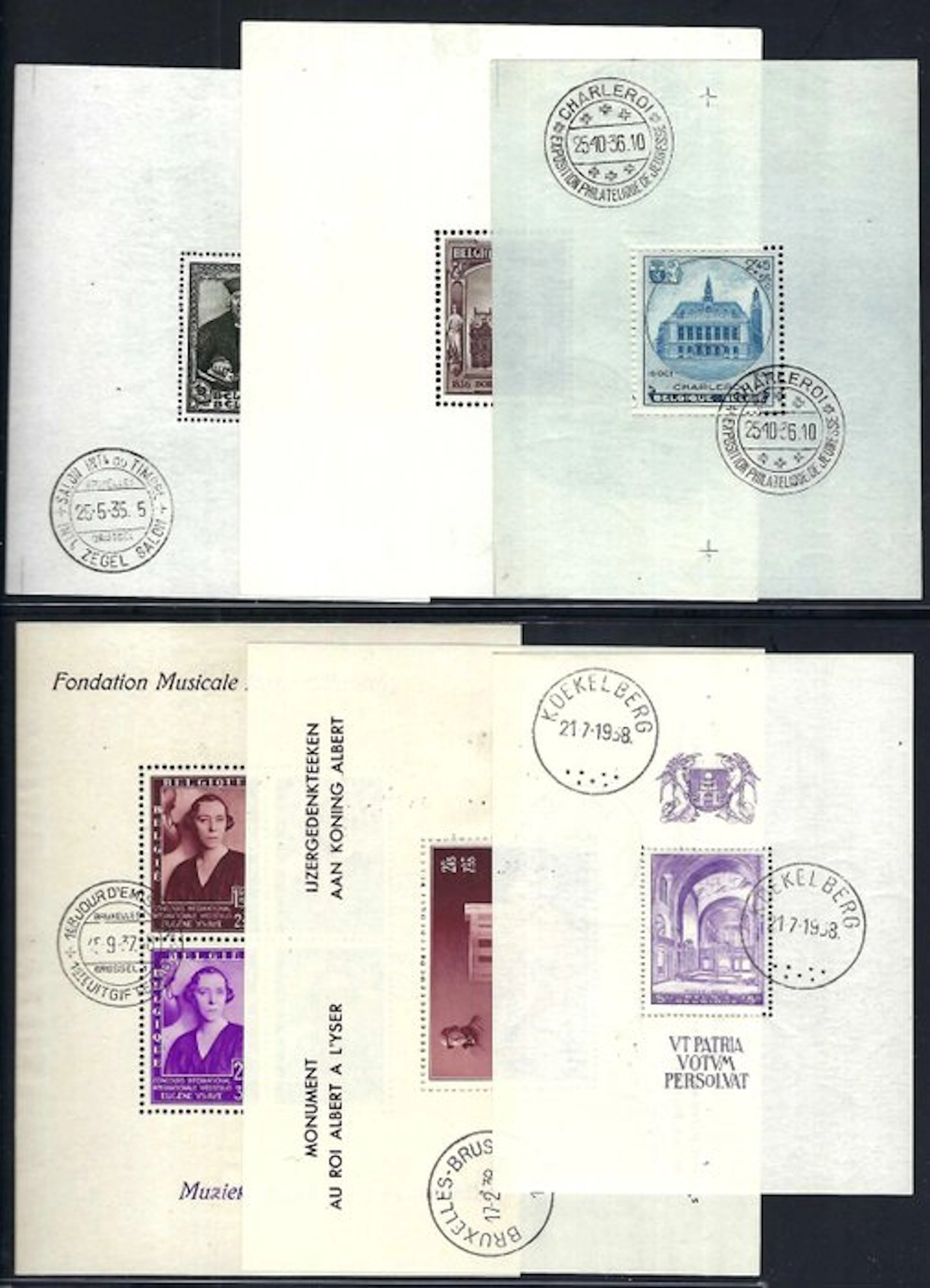 Belgium 1935/1938 - The blocks from the 1935–1938 period. - OBP/COB BL4/9