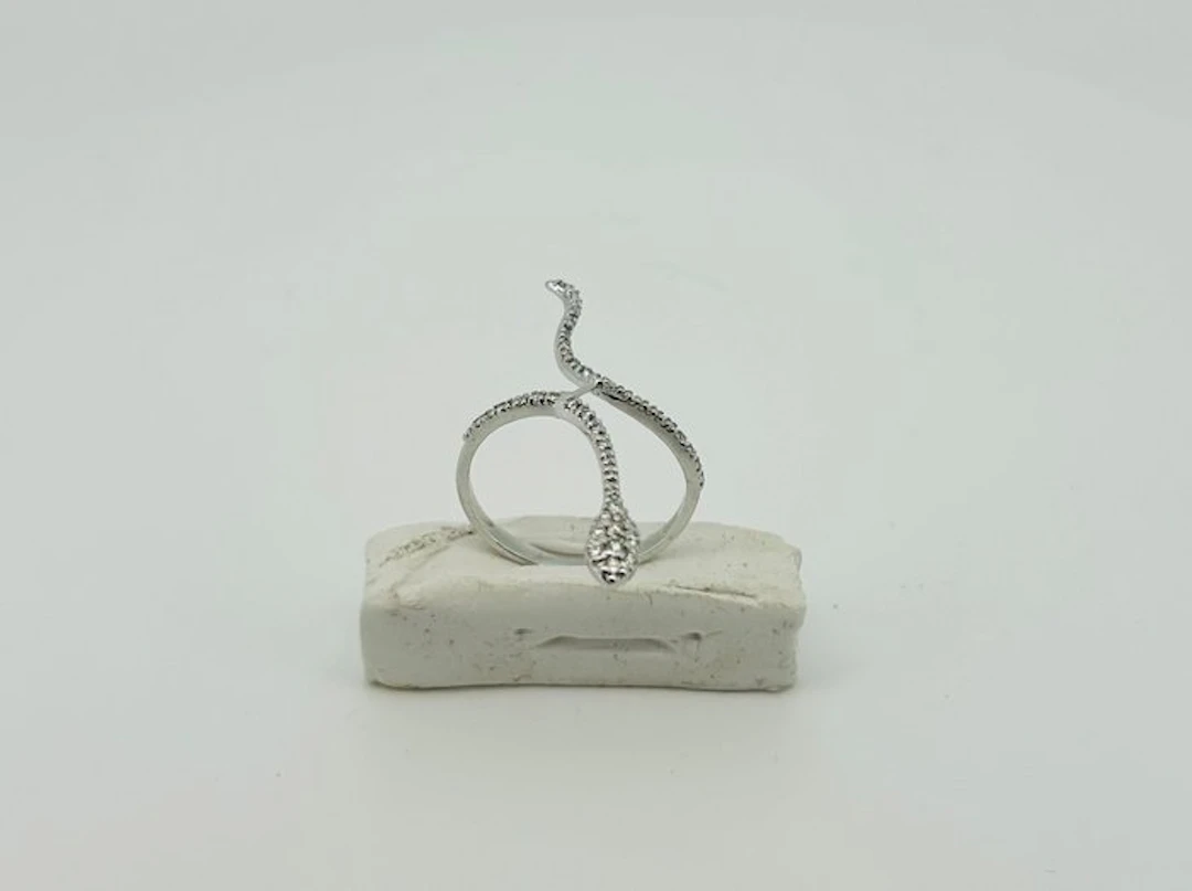 Ring - 18 kt. White gold - 0.22ct. tw. Diamond (Natural) - Diamond